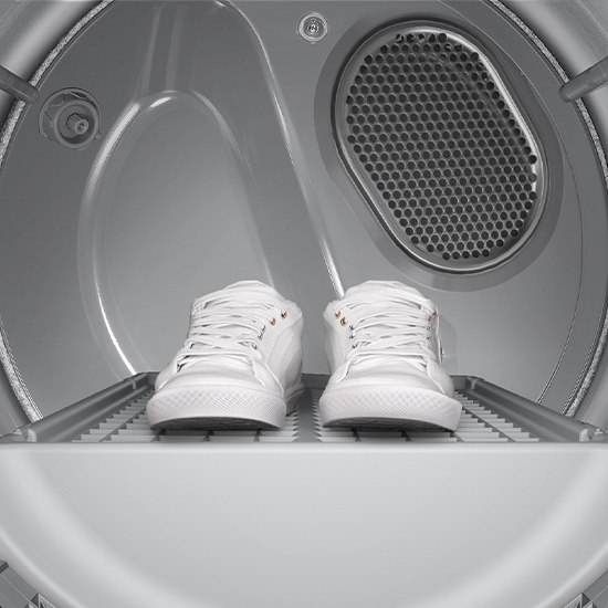 Bespoke AI Ultra Capacity Front Load Dryer drying rack.