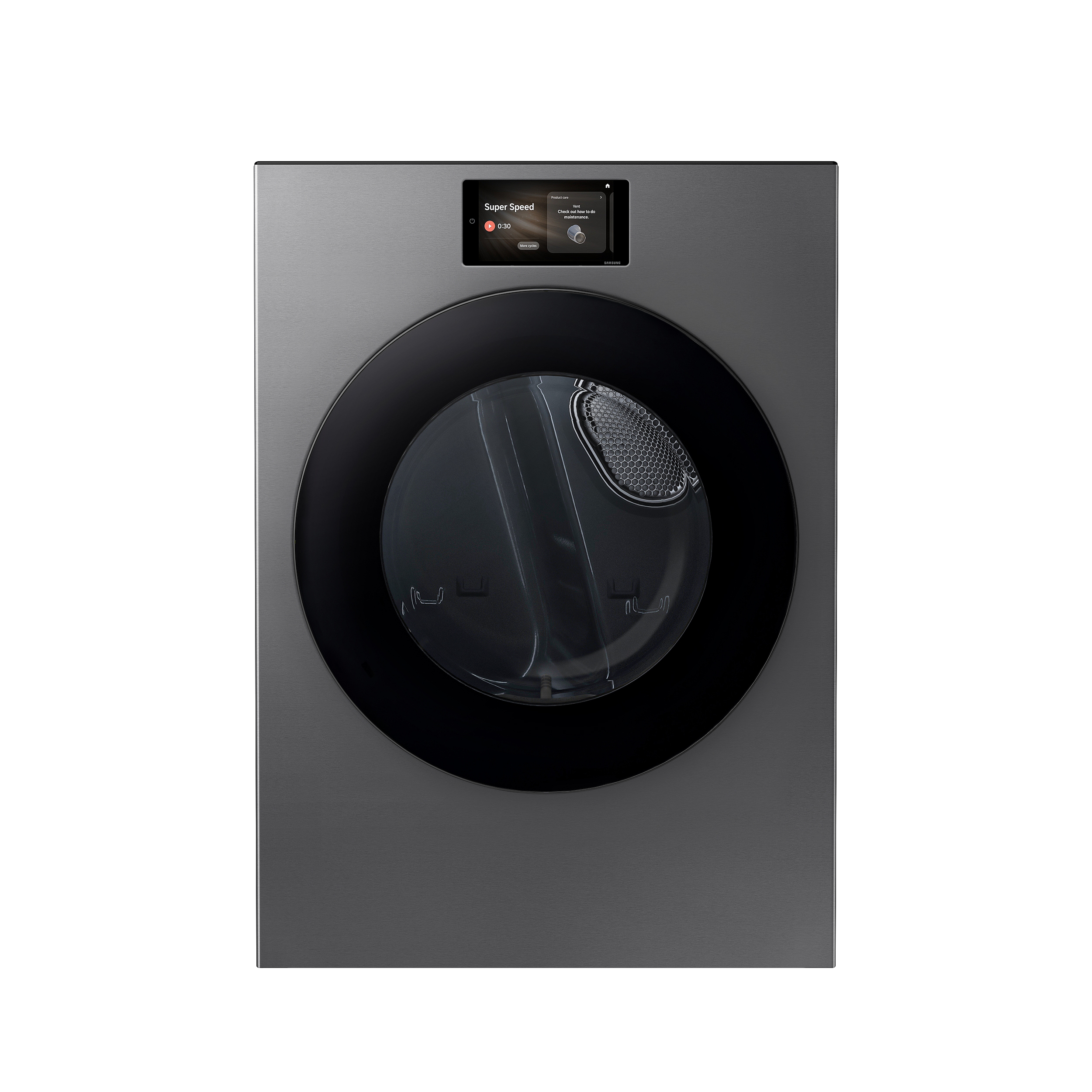 Thumbnail image of 7.6 cu. ft. Bespoke AI Ultra Capacity Front Load Gas Dryer with AI Home and AI OptiDry+ in Dark Steel