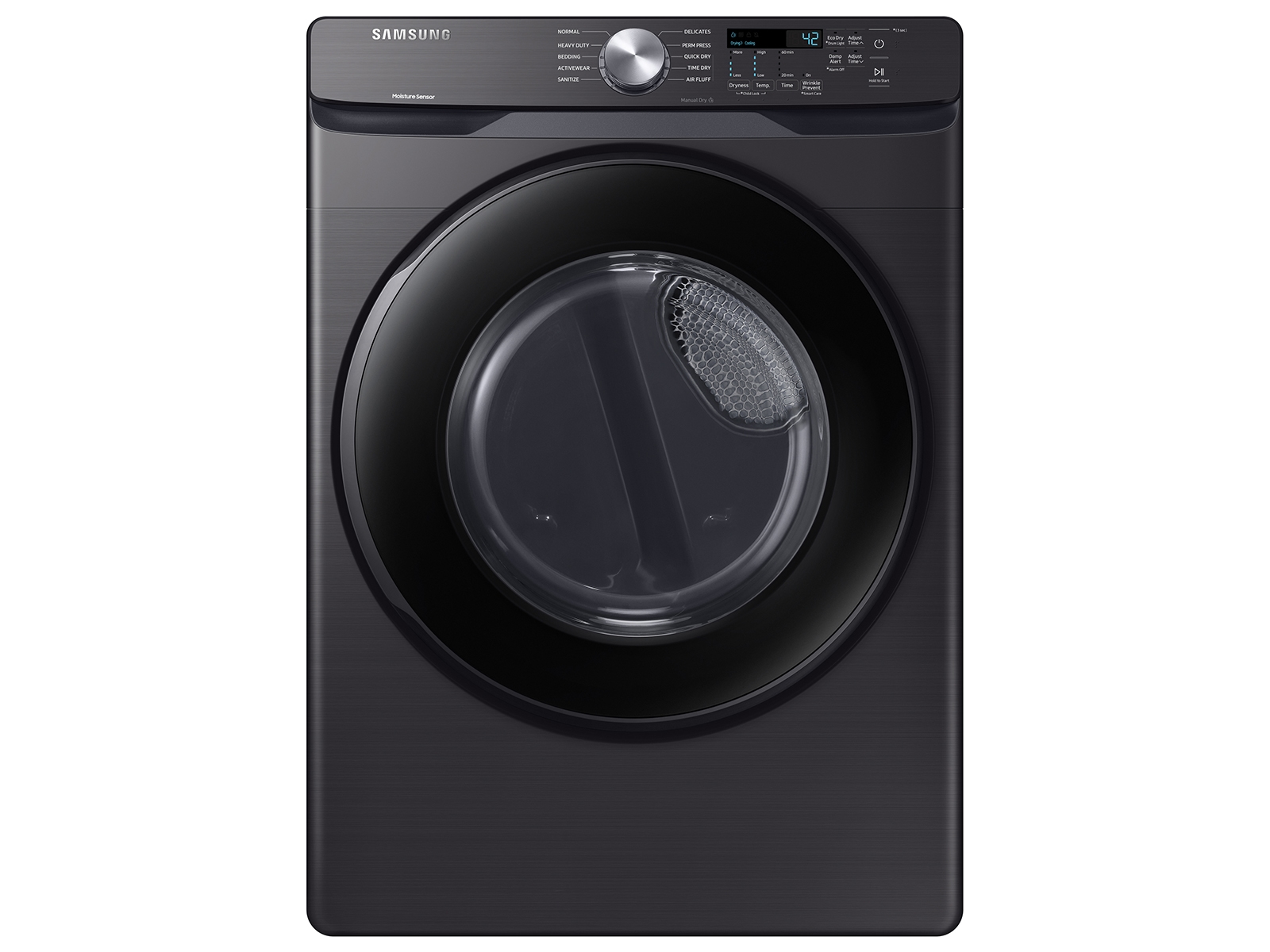 Samsung 7.5 cu. ft. Electric Dryer with Sensor Dry in Brushed Black(DVE45T6000V/A3)