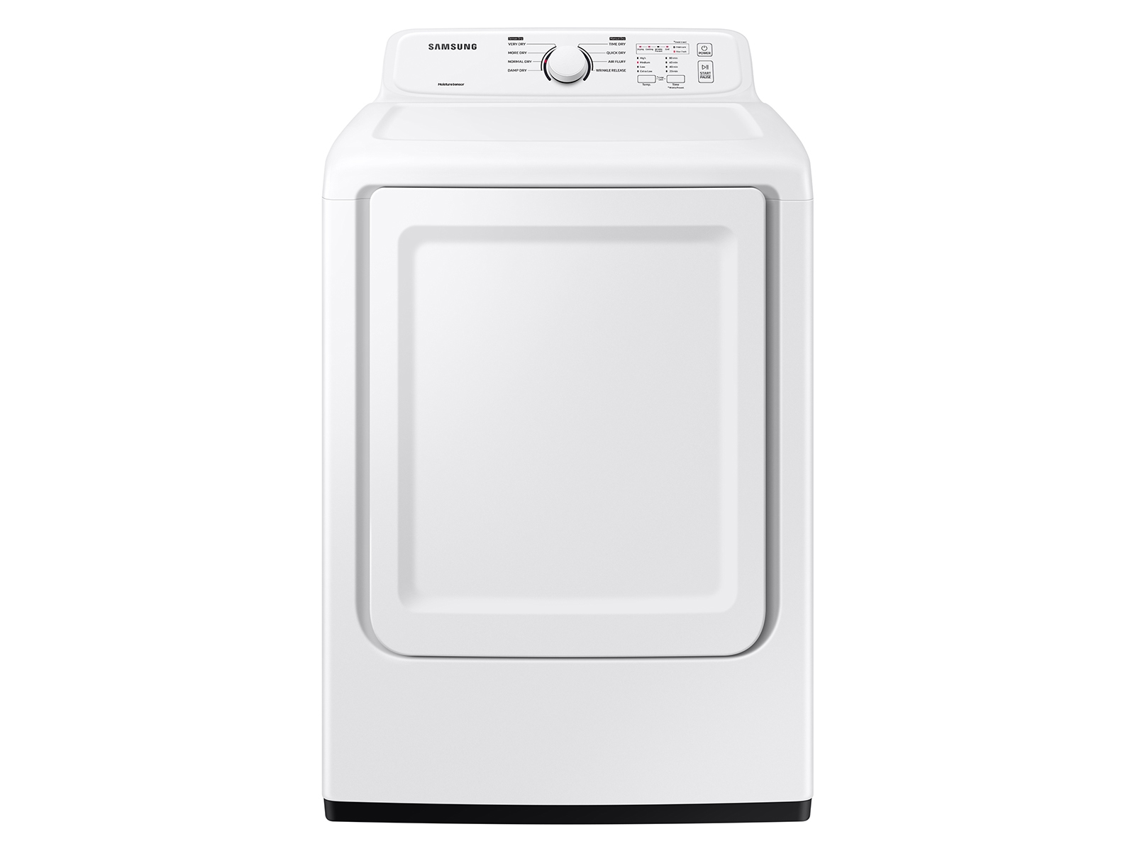 Samsung 7.2 cu. ft. Electric Dryer with Sensor Dry and 8 Drying Cycles in White(DVE41A3000W/A3)