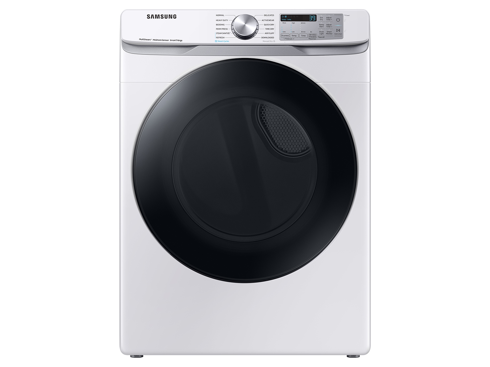 Samsung 7.5 cu. ft. Smart Electric Dryer with Steam Sanitize+ in White(DVE45B6300W/A3)