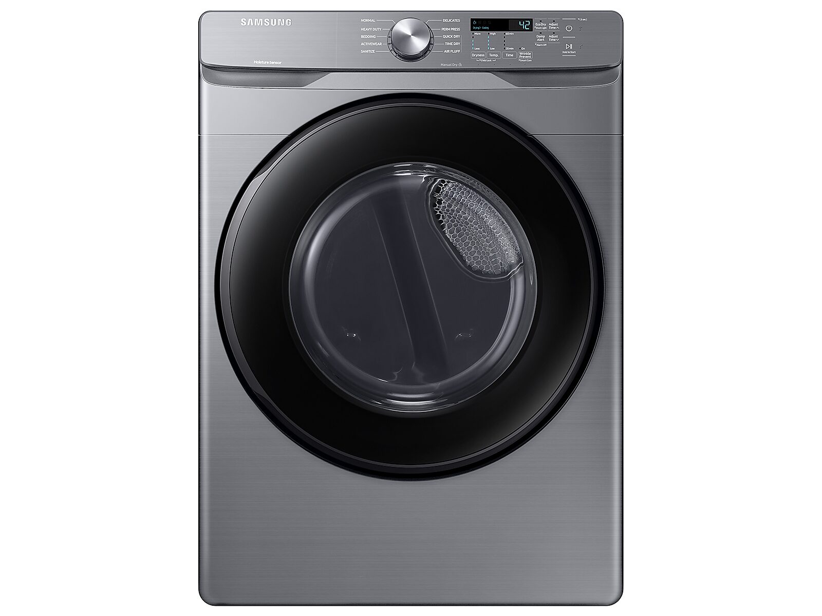Samsung 7.5 cu. ft. Front Load Electric Dryer with Sensor Dry in Platinum(DVE45T6000P/A3) photo