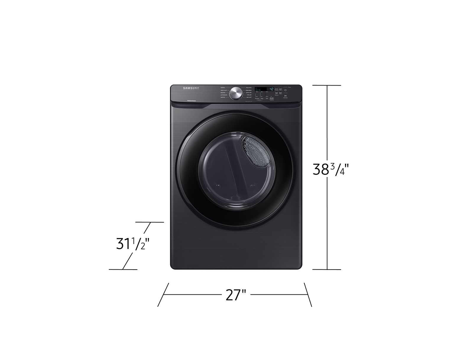 Thumbnail image of 7.5 cu. ft. Electric Dryer with Sensor Dry in Brushed Black