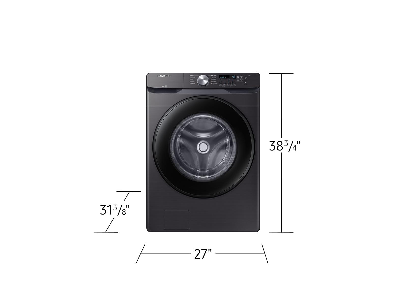 Thumbnail image of 4.5 cu. ft. Front Load Washer with Vibration Reduction Technology+ in Brushed Black