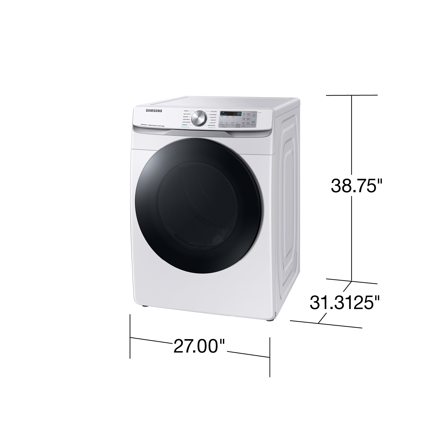 Thumbnail image of 7.5 cu. ft. Smart Electric Dryer with Steam Sanitize+ in White