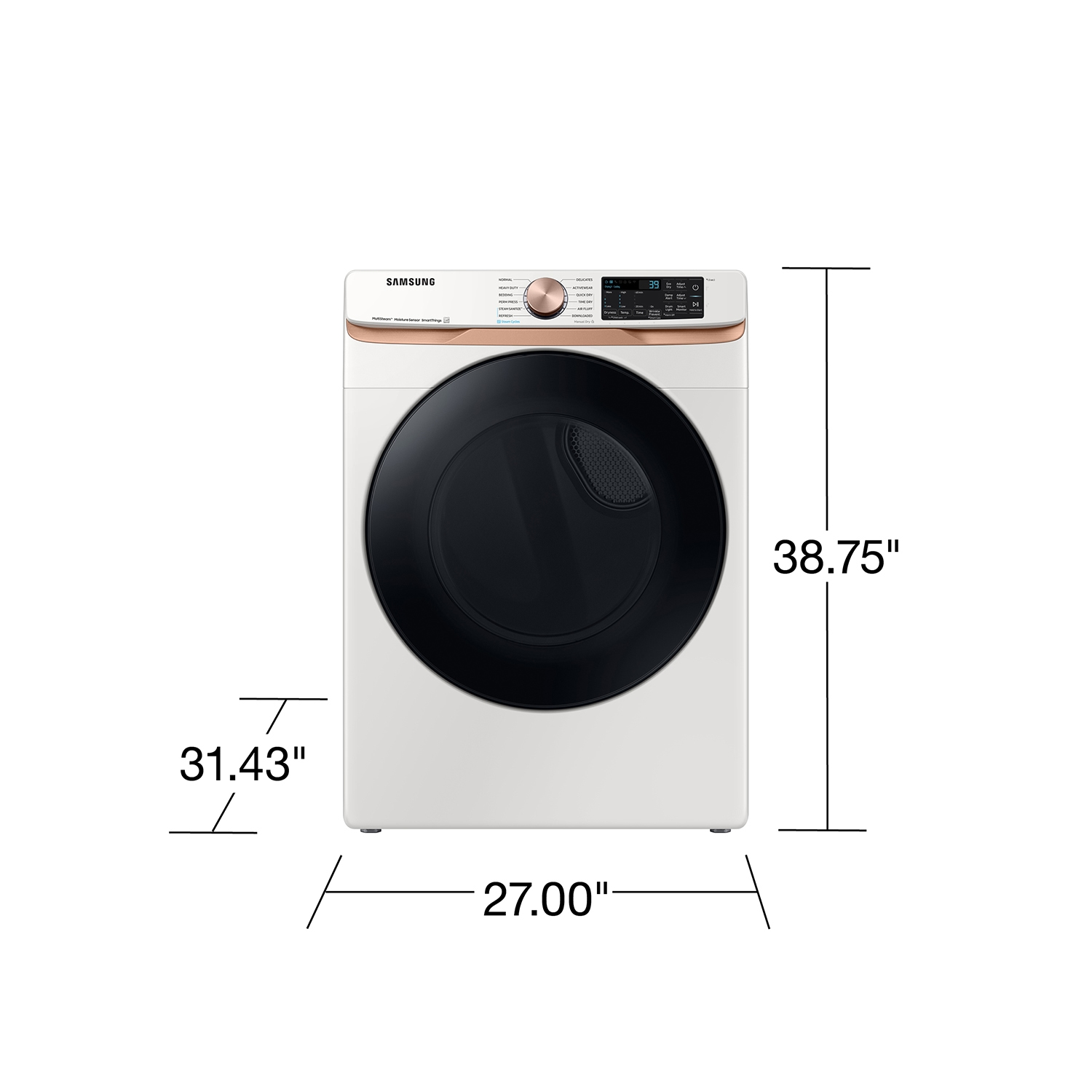 Thumbnail image of 7.5 cu. ft. Smart Gas Dryer with Steam Sanitize+ and Sensor Dry in Ivory