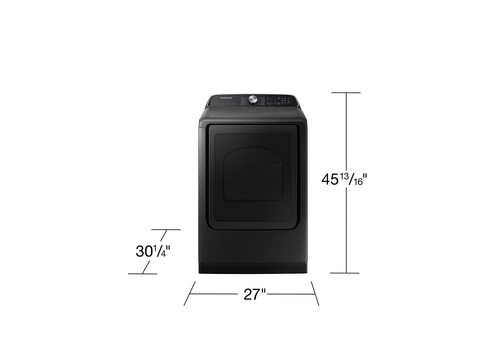 Thumbnail image of 7.4 cu. ft. Smart Electric Dryer with Steam Sanitize+ in Brushed Black