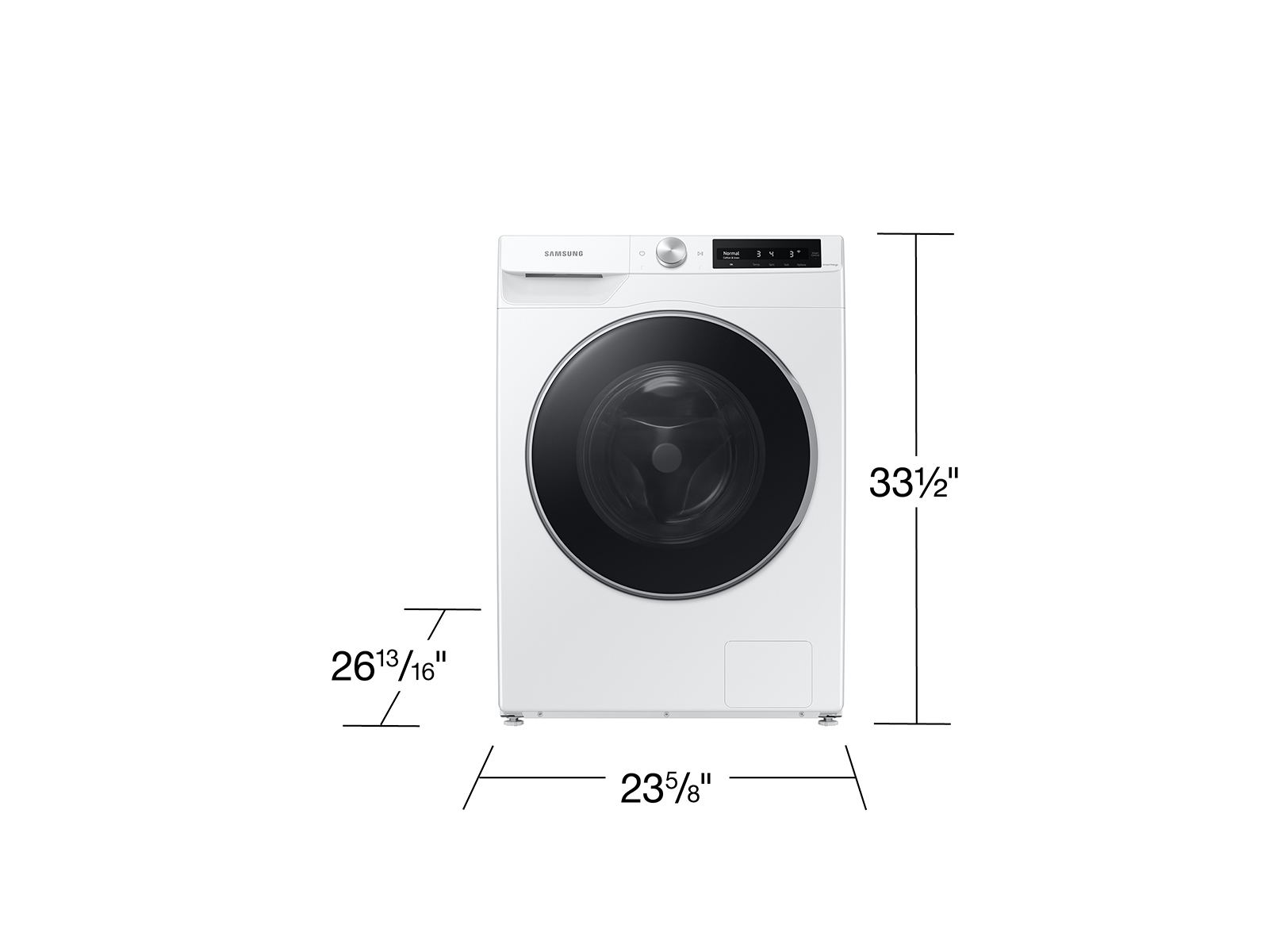 Thumbnail image of 2.5 cu. ft. Compact Front Load Washer with AI Smart Dial and Super Speed Wash in White