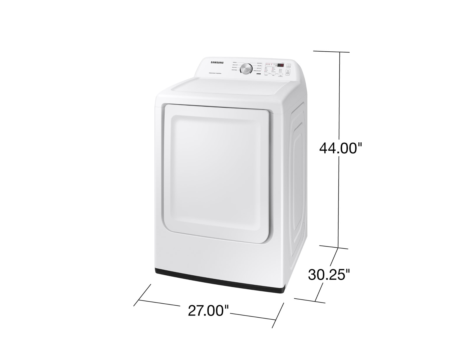 **7.2 cu. ft. Electric Dryer with Sensor Dry in White**