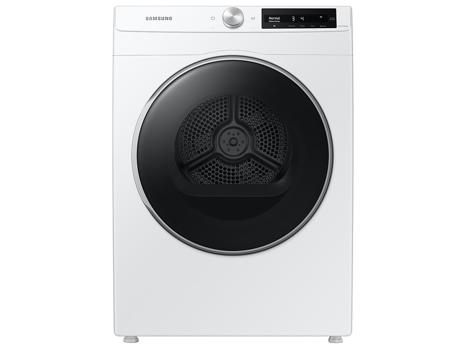 Samsung 4.0 cu. ft. Electric Dryer with AI Smart Dial and Wi-Fi Connectivity in White(DV25B6900EW/A2)
