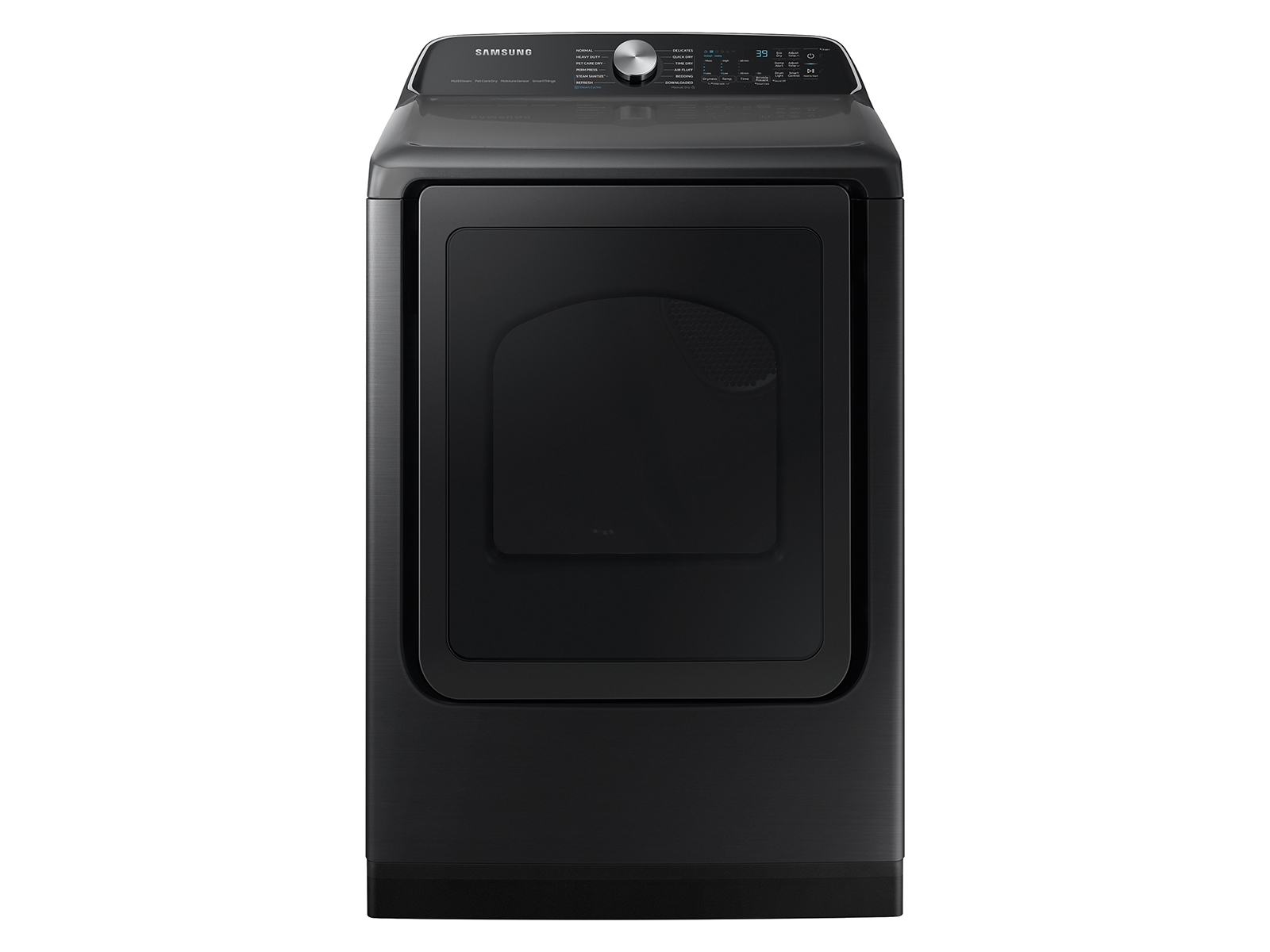 Photos - Tumble Dryer Samsung 7.4 cu. ft. Smart Electric Dryer with Steam Sanitize+ in Brushed B 