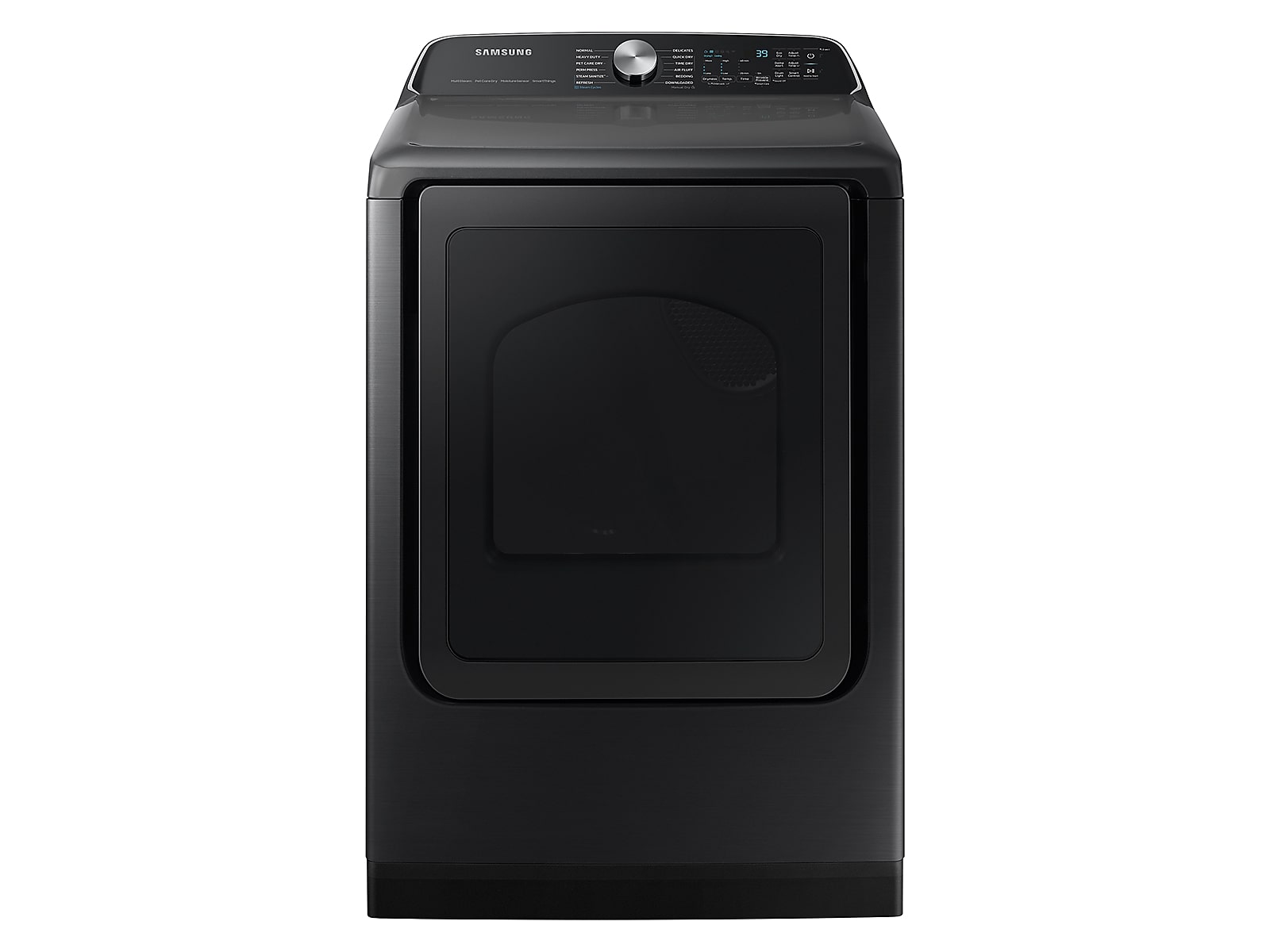 Samsung 7.4 cu. ft. Smart Electric Dryer with Steam Sanitize+ in Brushed Black(DVE55CG7100VA3)