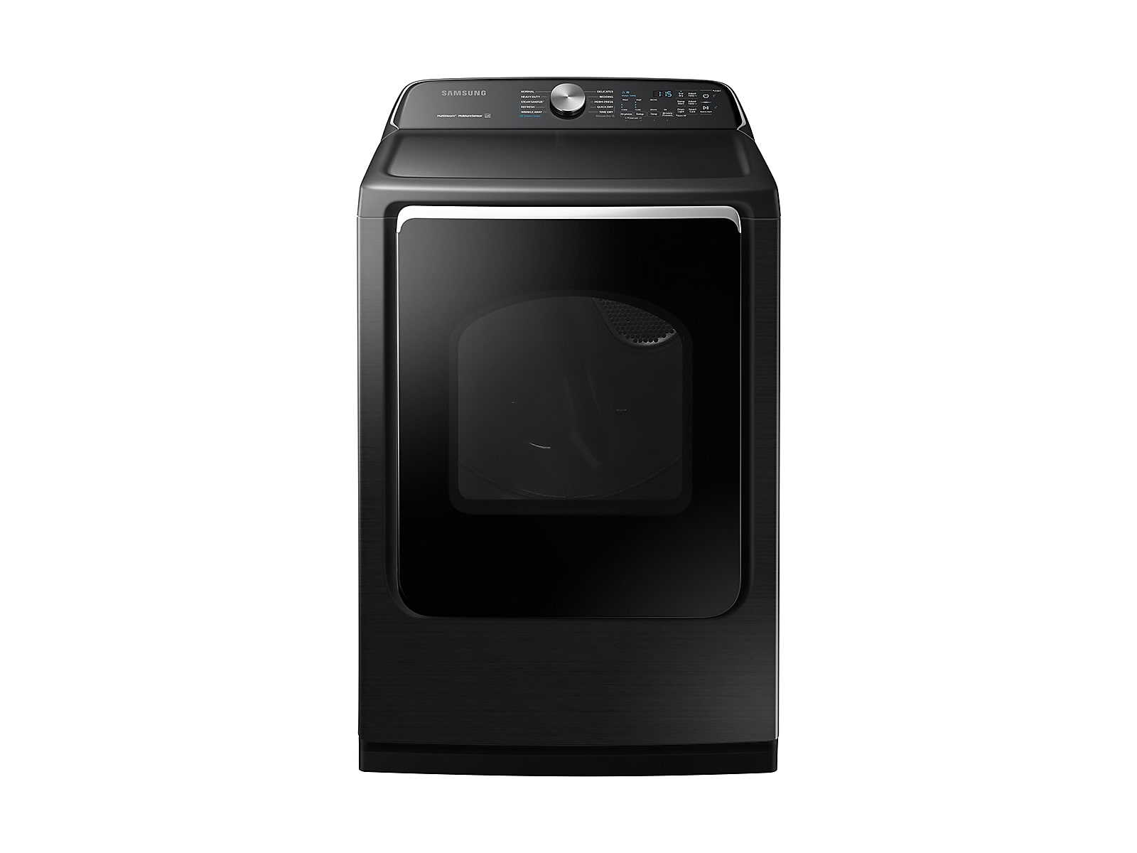 Samsung 7.4 cu. ft. Electric Dryer with Steam Sanitize+ in Black Stainless Steel(DVE54R7200V/A3)