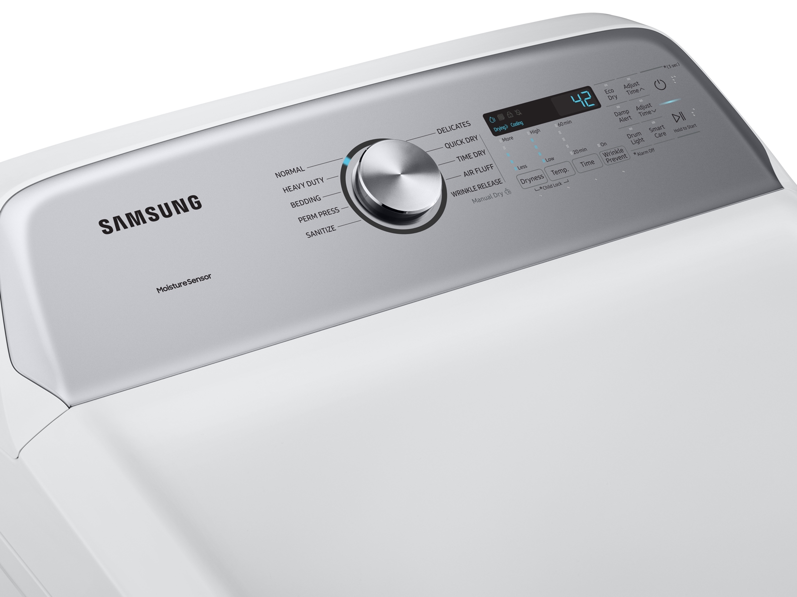 DVG50R8500W2 by Samsung - OPEN BOX 7.5 cu. ft. Smart Gas Dryer with Steam  Sanitize in White
