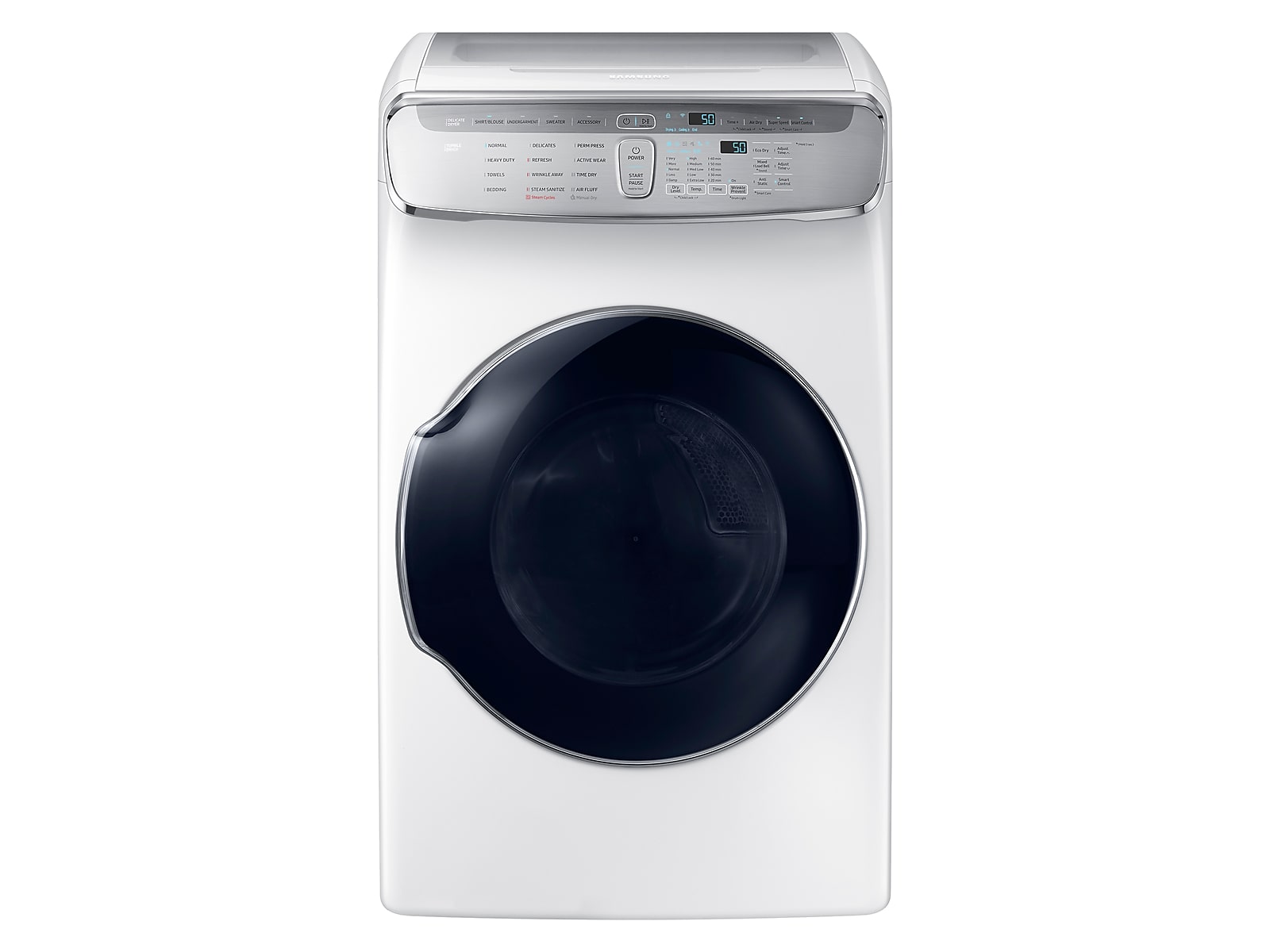 Samsung 7.5 cu. ft. Smart Electric Dryer with FlexDry™ in White(DVE60M9900W/A3) photo