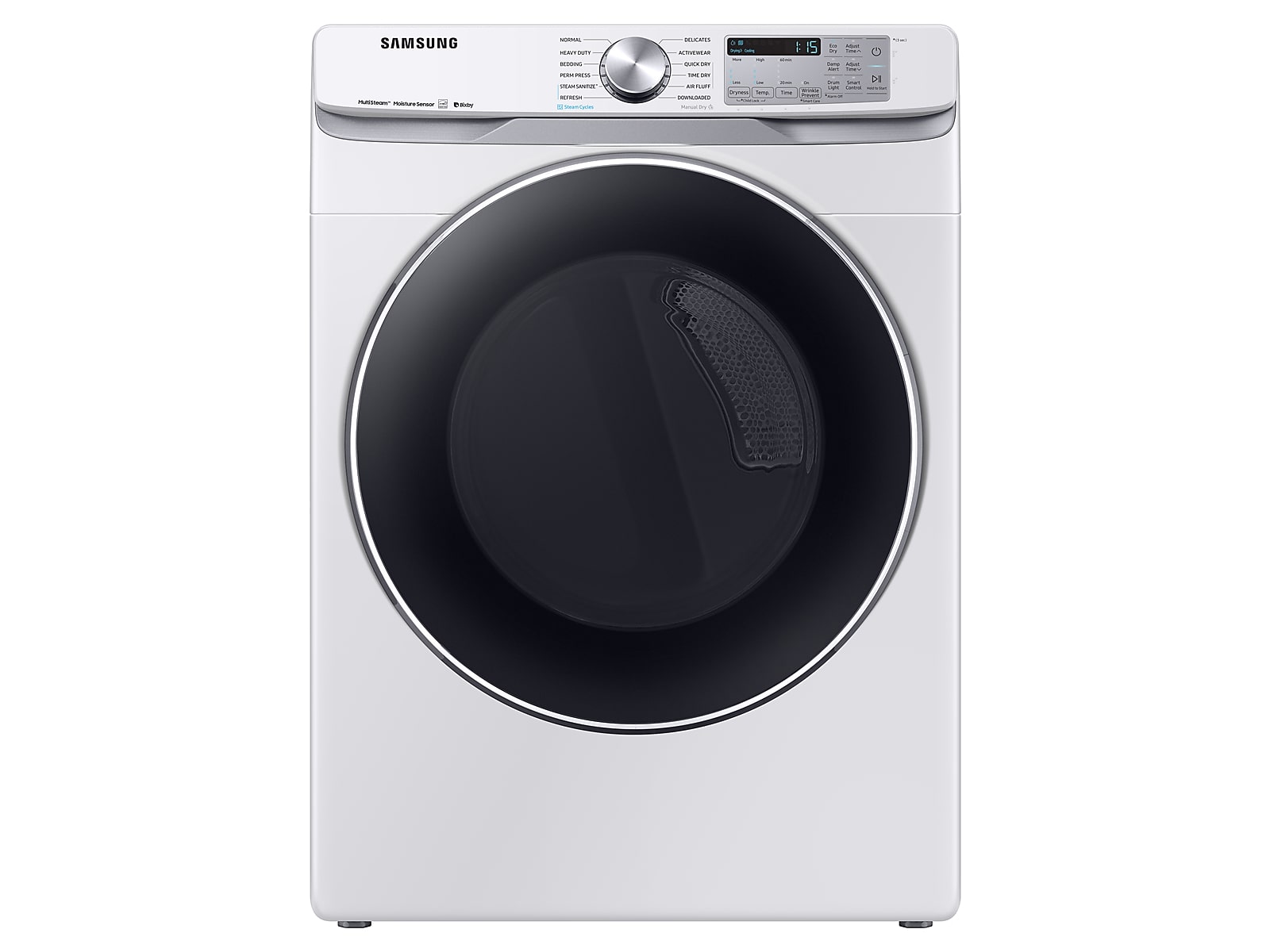Samsung 7.5 cu. ft. Smart Electric Dryer with Steam Sanitize+ in White(DVE45R6300W/A3)