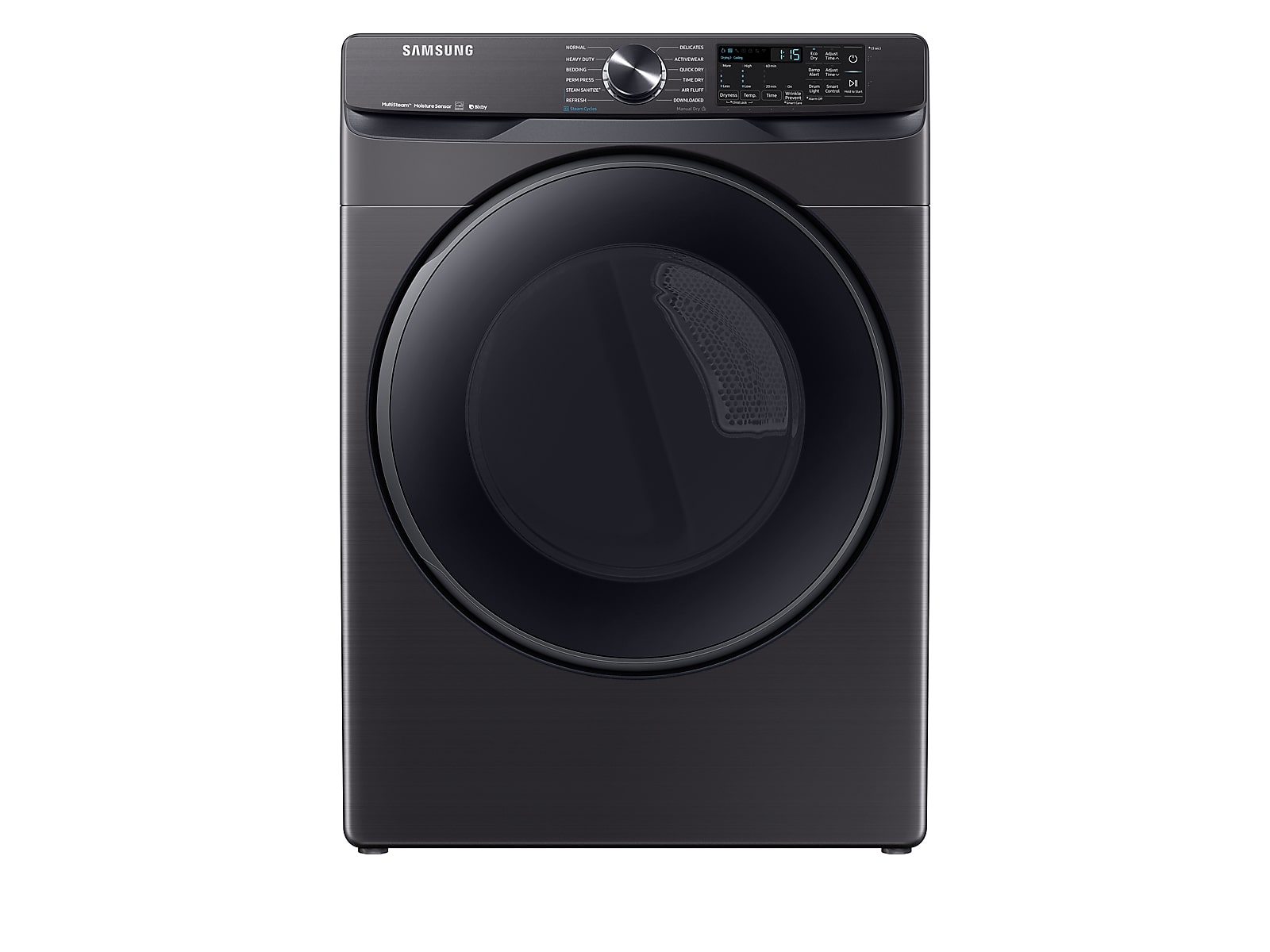 Samsung 7.5 cu. ft. Smart Electric Dryer with Steam Sanitize+ in Black Stainless Steel(DVE50R8500V/A3)