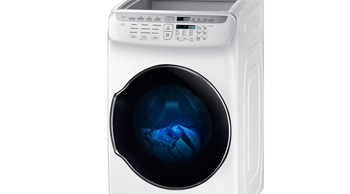 DVG55M9600W by Samsung - 7.5 cu. ft. Smart Gas Dryer with FlexDry™ in White