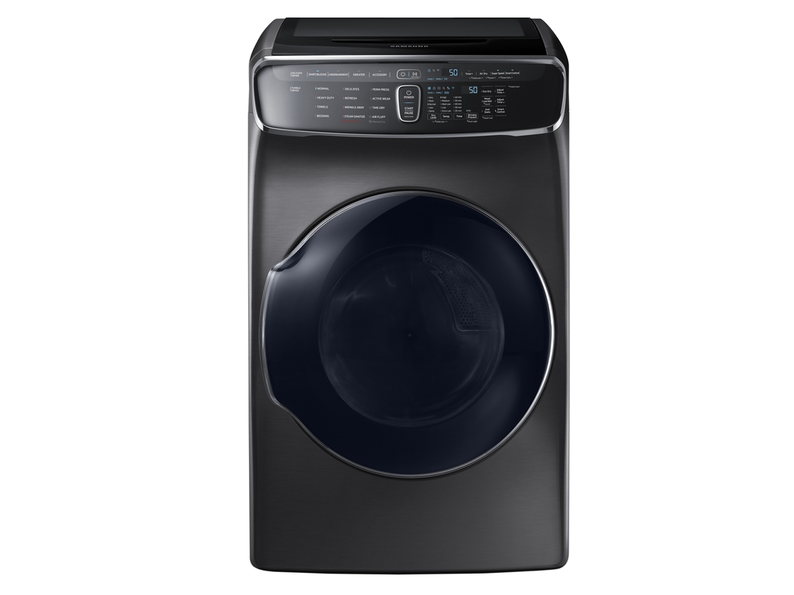 Samsung 7.5 cu. ft. Smart Gas Dryer with FlexDry™ in Black Stainless Steel(DVG60M9900V/A3)