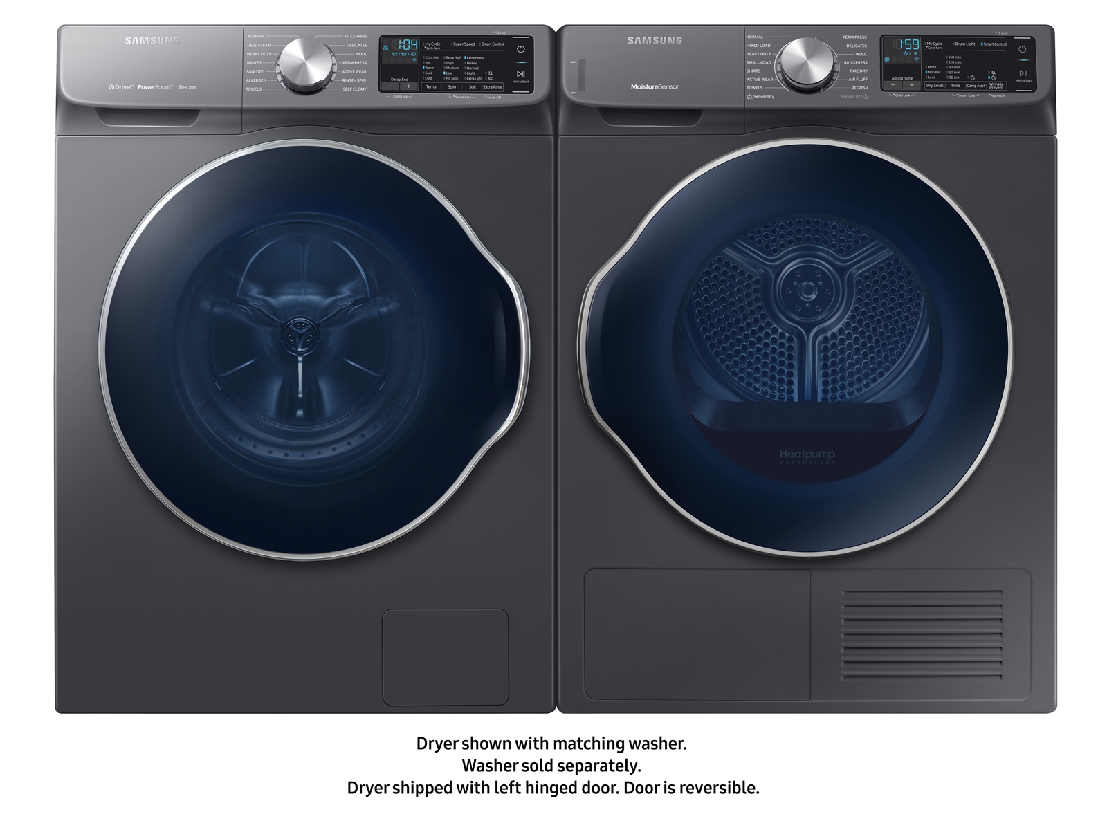 Secadora inteligente de ropa con bomba de calor 4.0 ft. Gris Inox (DV22N6850HX) Samsung ES