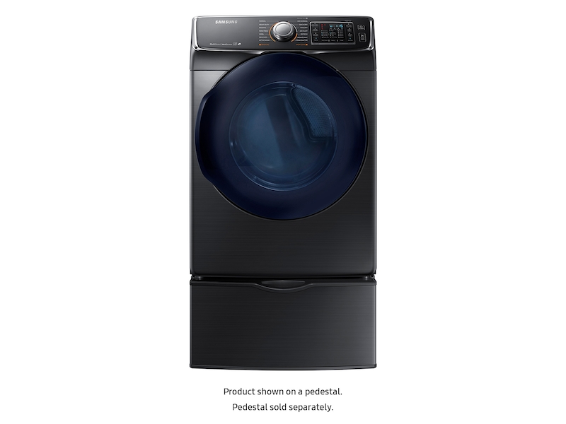 7.5 cu. ft. Gas Dryer in Black Stainless Steel