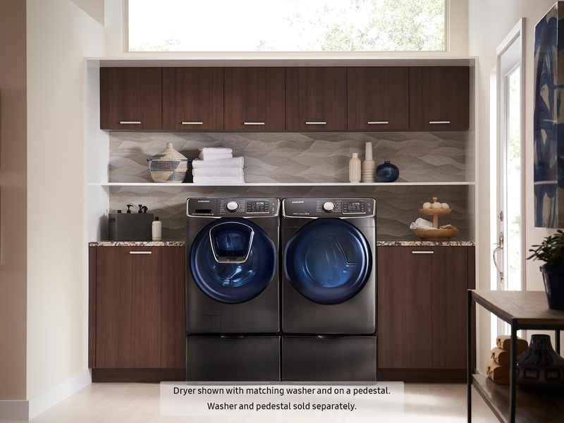 7.5 cu. ft. Gas Dryer in Black Stainless Steel