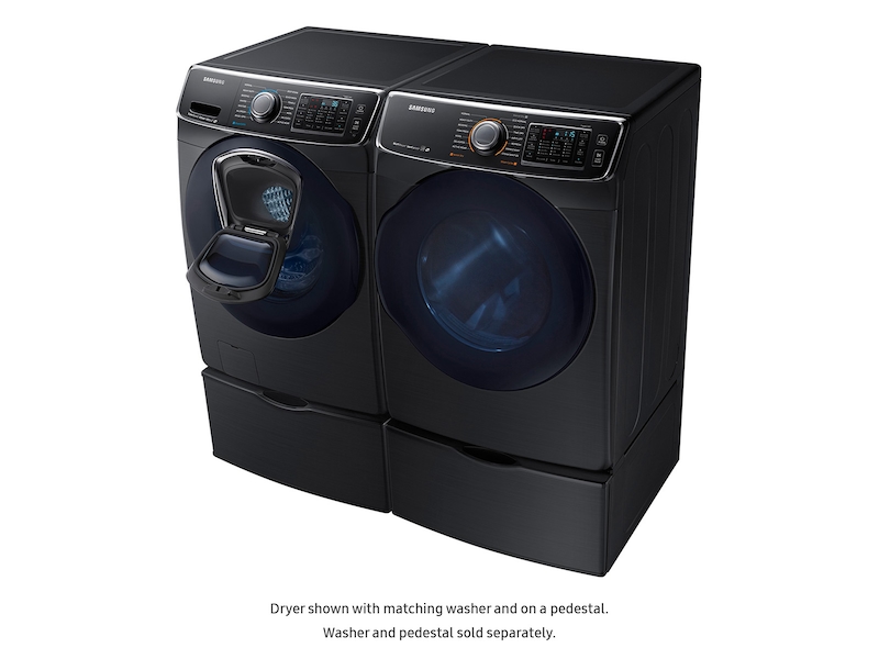 7.5 cu. ft. Gas Dryer in Black Stainless Steel