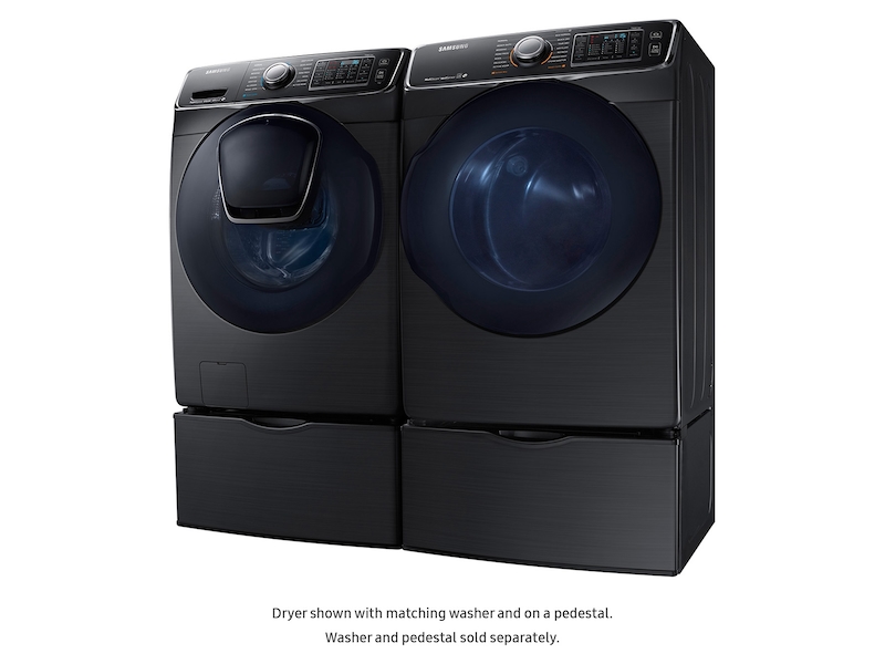 7.5 cu. ft. Gas Dryer in Black Stainless Steel