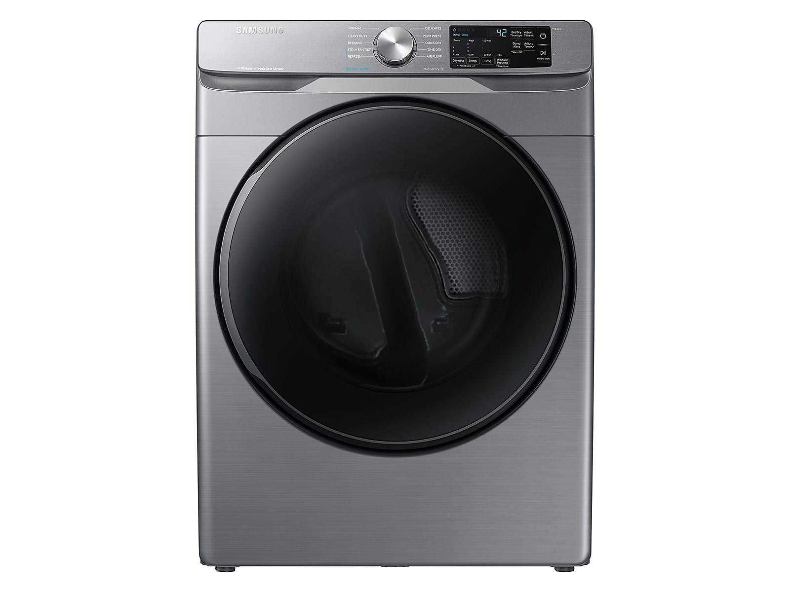 Samsung 7.5 cu. ft. Gas Dryer with Steam Sanitize+ in Platinum(DVG45R6100P/A3)