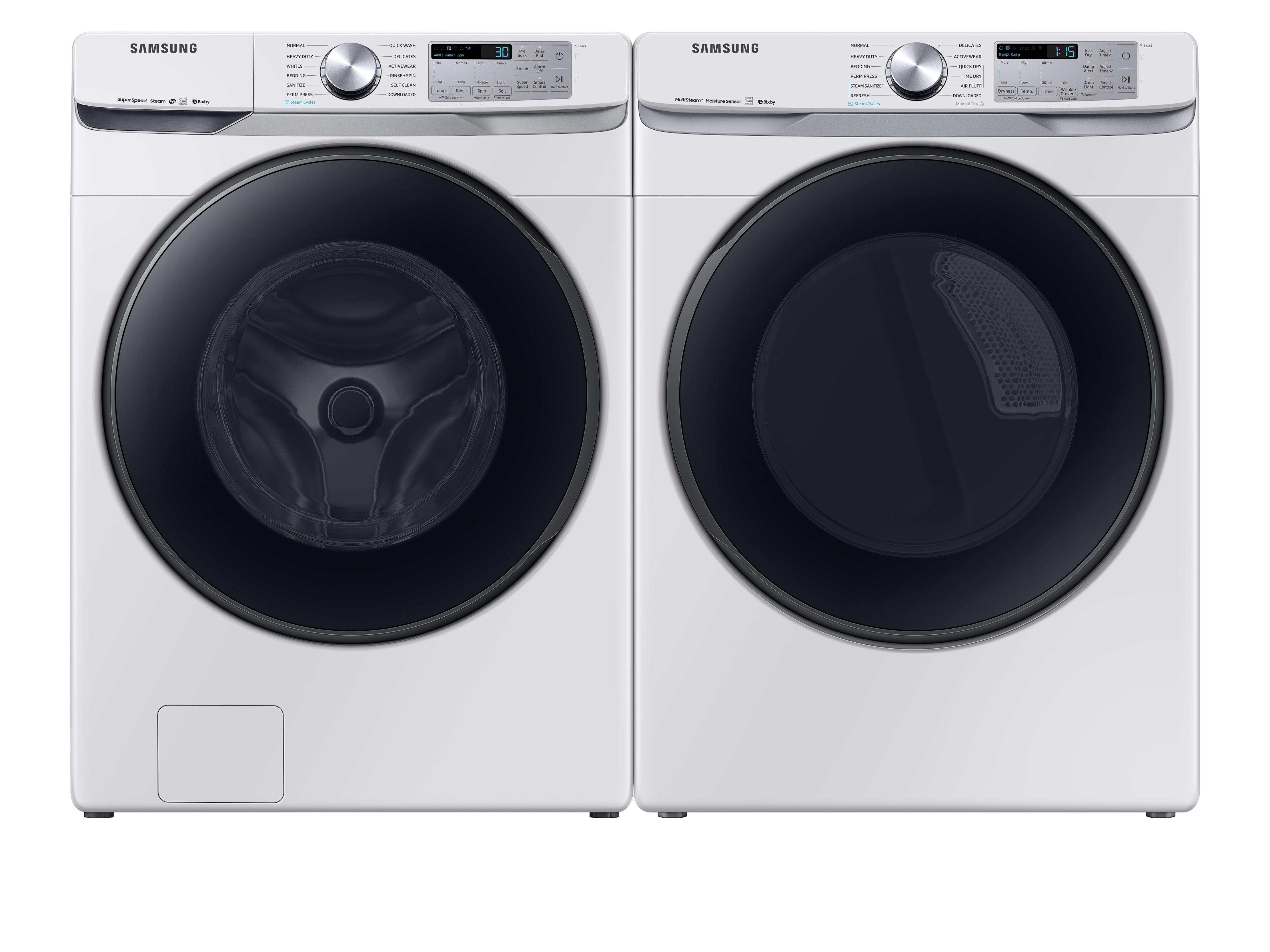 DVG50R8500W2 by Samsung - OPEN BOX 7.5 cu. ft. Smart Gas Dryer with Steam  Sanitize in White