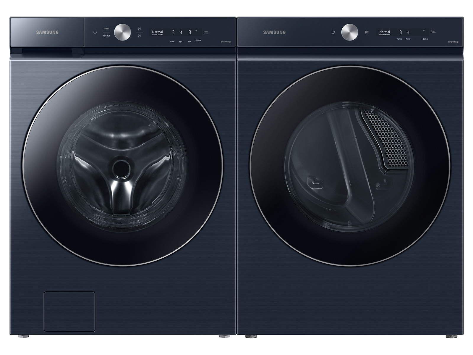 Thumbnail image of Bespoke Ultra Capacity AI Front Load Washer and Electric Dryer in Brushed Navy