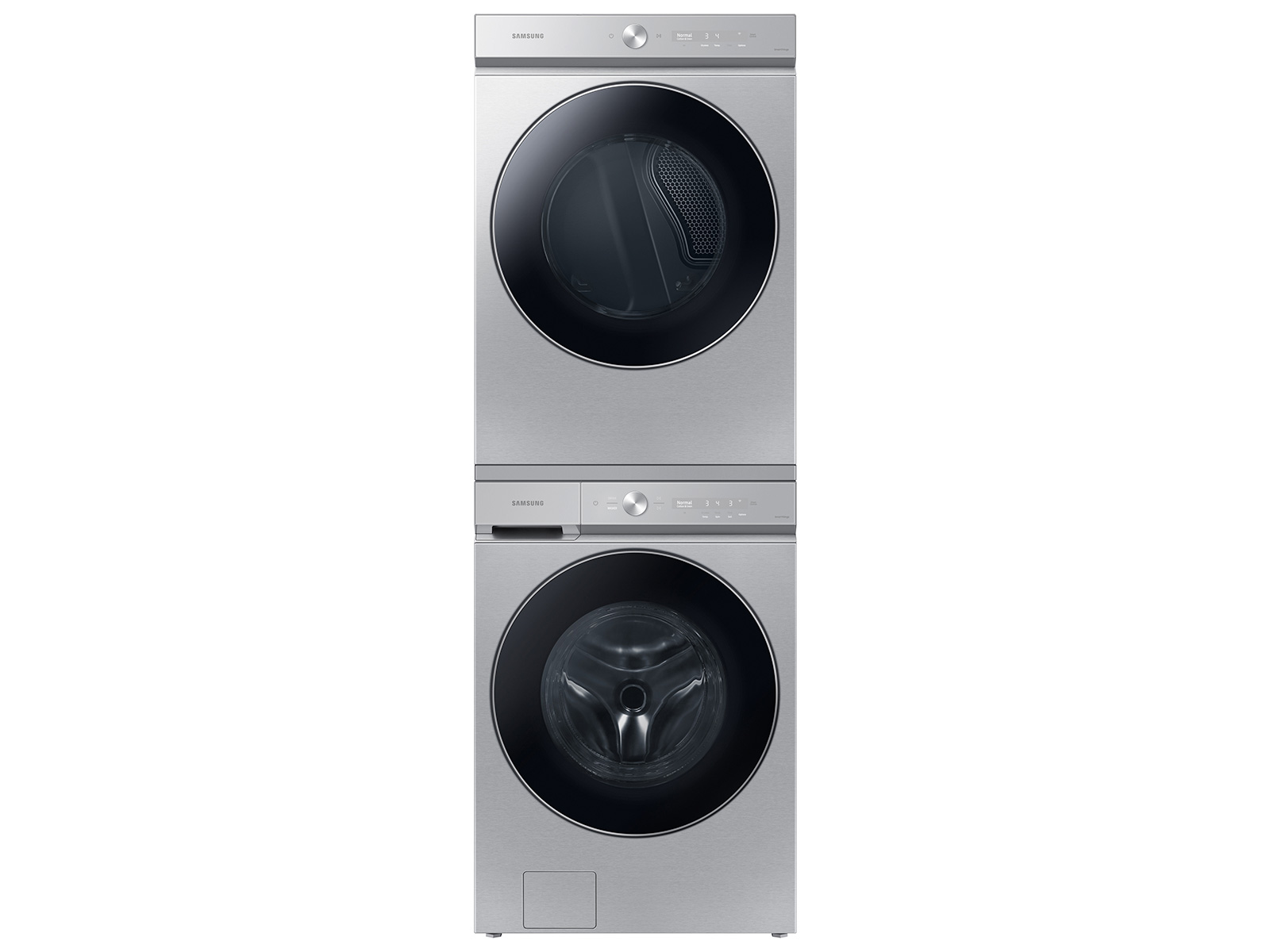 Thumbnail image of Bespoke Ultra Capacity Front Load Washer and Electric Dryer in Silver Steel