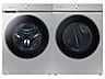 Thumbnail image of Bespoke Ultra Capacity AI Front Load Washer and Gas Dryer in Silver Steel