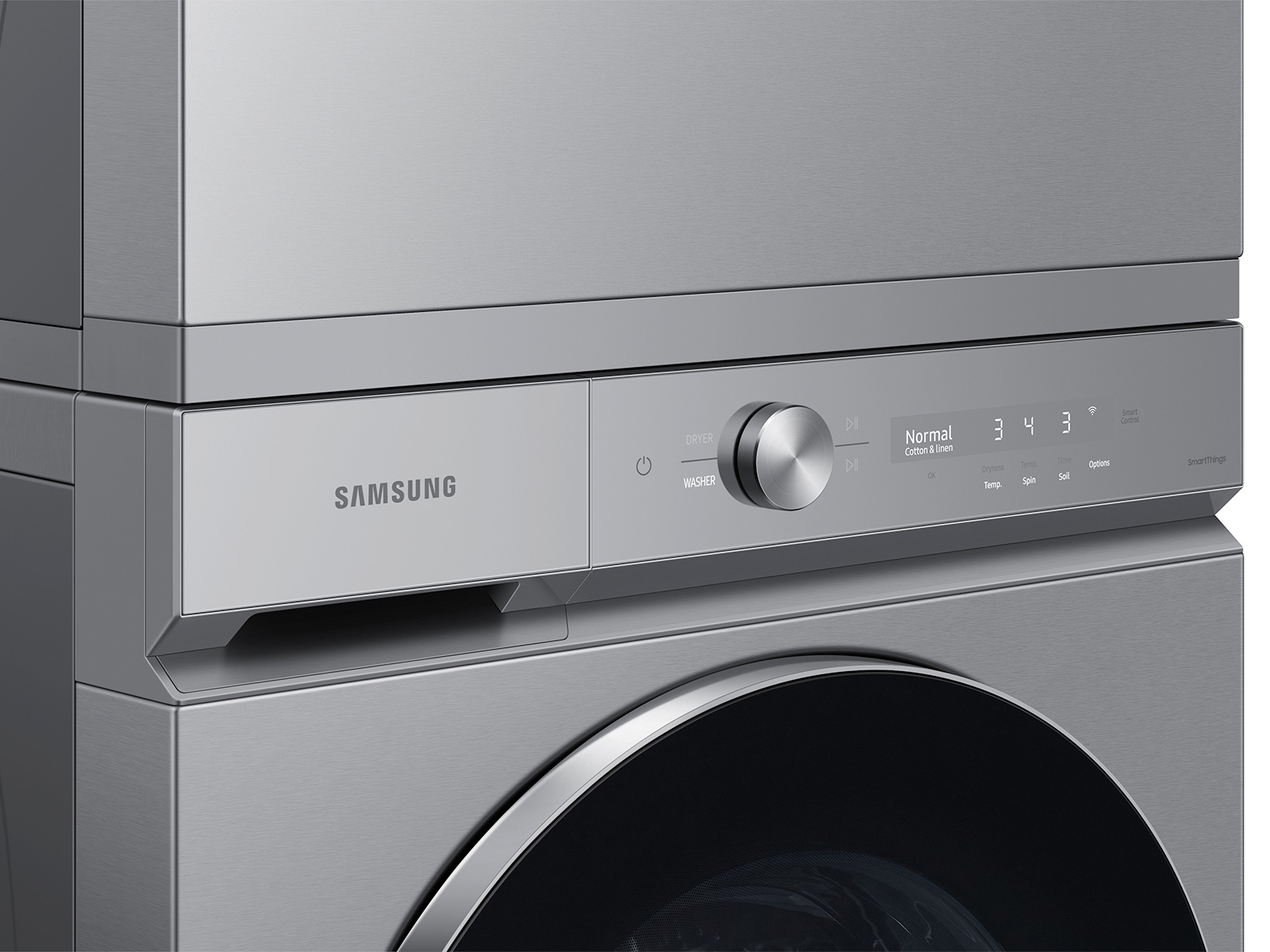 Thumbnail image of Bespoke 7.6 cu. ft. Ultra Capacity Gas Dryer with AI Optimal Dry and Super Speed Dry in Silver Steel