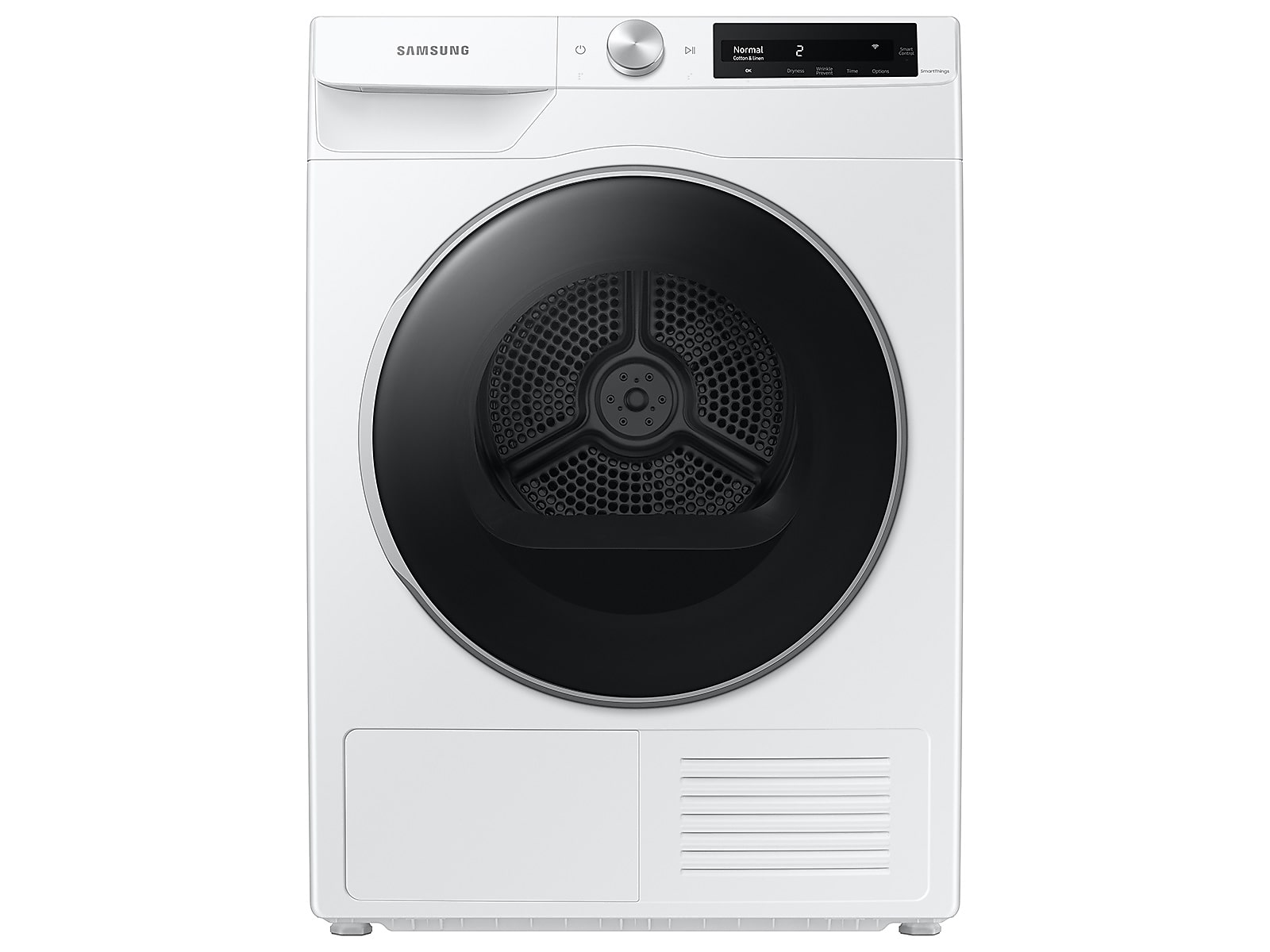 Samsung 4.0 cu. ft. Heat Pump Dryer with AI Smart Dial and Wi-Fi Connectivity in White(DV25B6900HW/A2)