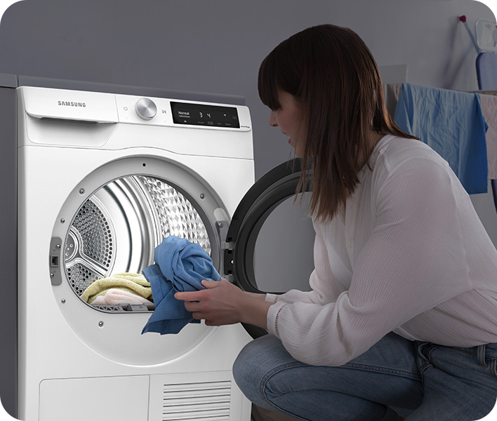 4.0 cu. ft. Heat Dryer with AI Smart Dial and Wi-Fi Connectivity in White Dryers - DV25B6900HW/A2 | Samsung US