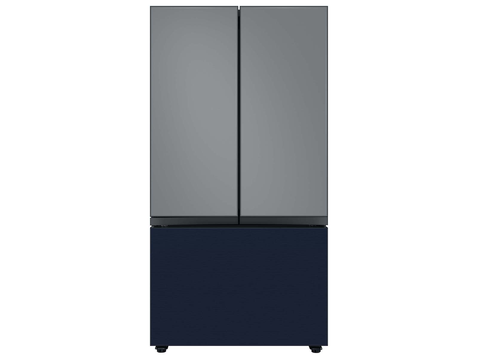 Thumbnail image of Bespoke 3-Door French Door Refrigerator Panel in Navy Steel - Bottom Panel