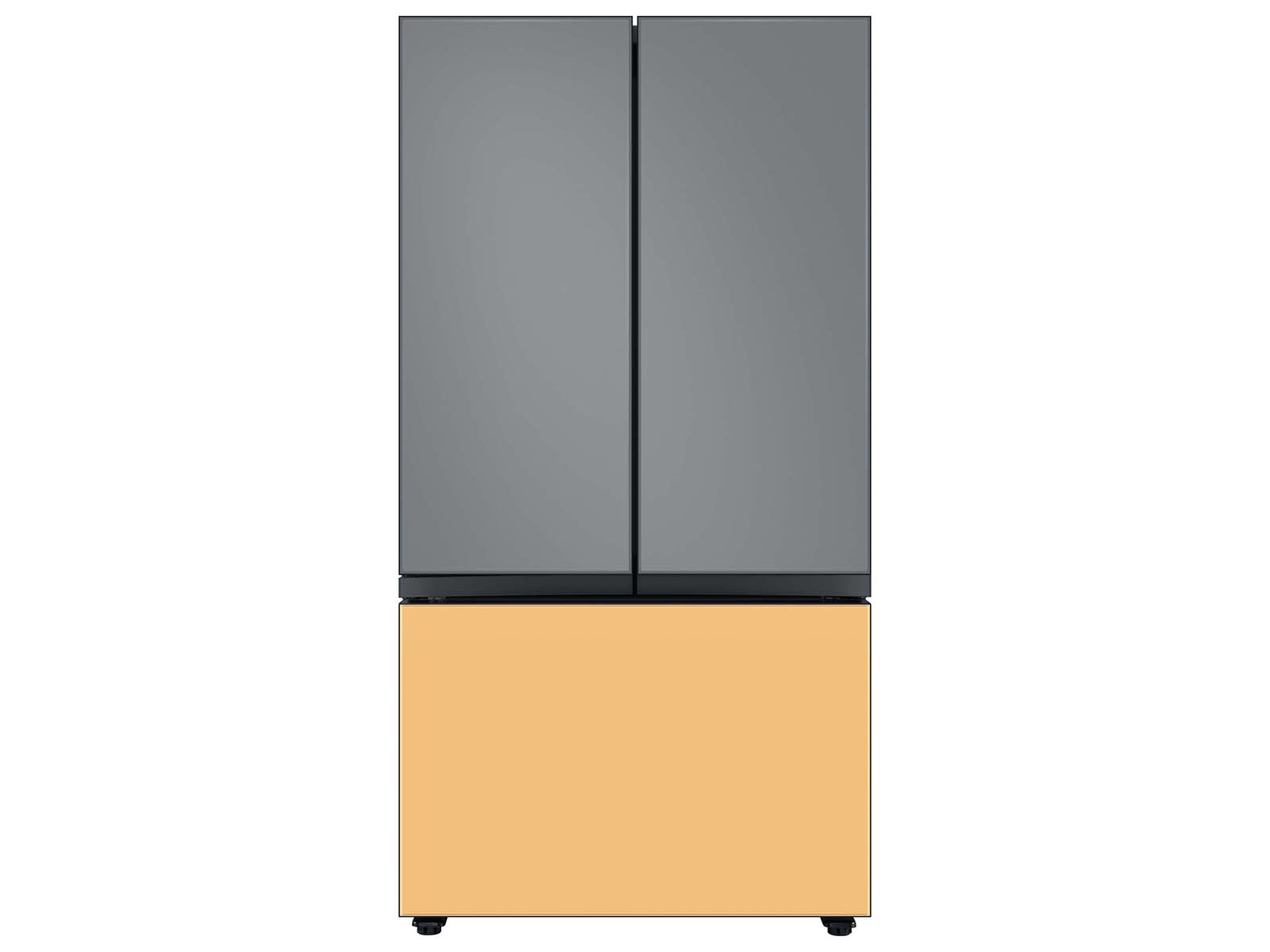Thumbnail image of Bespoke 3-Door French Door Refrigerator Panel in Sunrise Yellow Glass - Bottom Panel