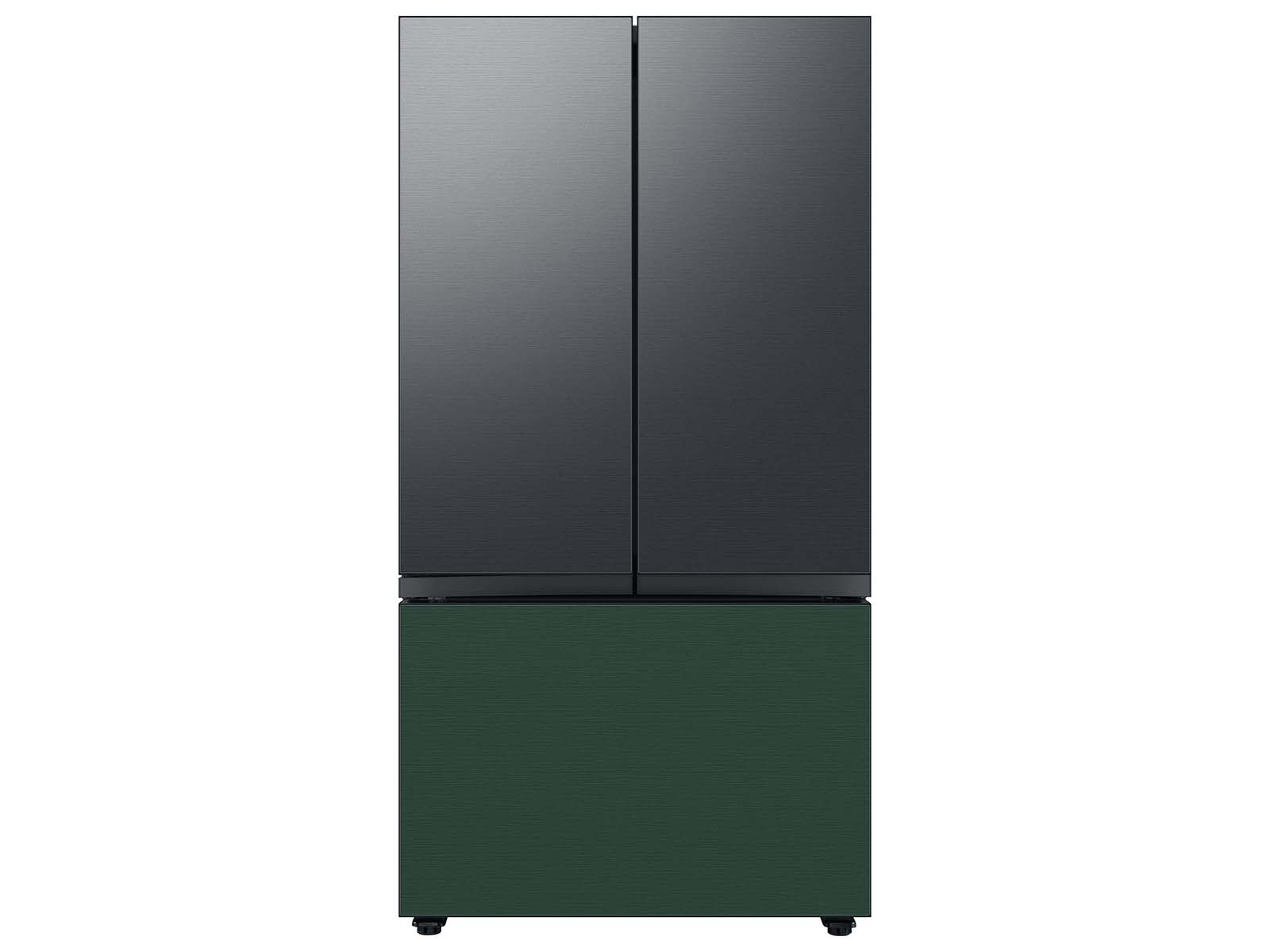 Thumbnail image of Bespoke 3-Door French Door Refrigerator Panel in Emerald Green Steel - Bottom Panel