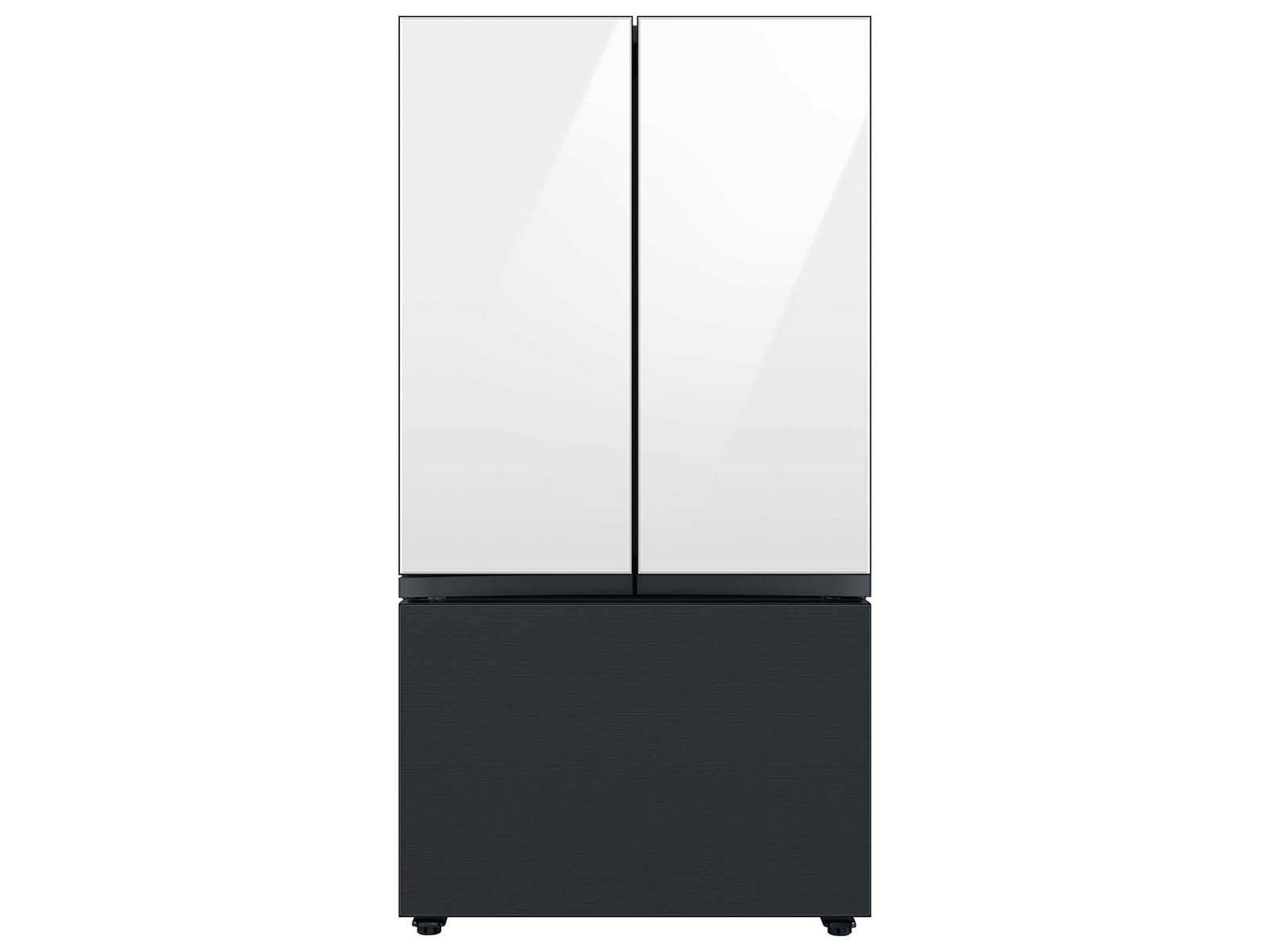 Thumbnail image of Bespoke 3-Door French Door Refrigerator Panel in Matte Black Steel - Bottom Panel