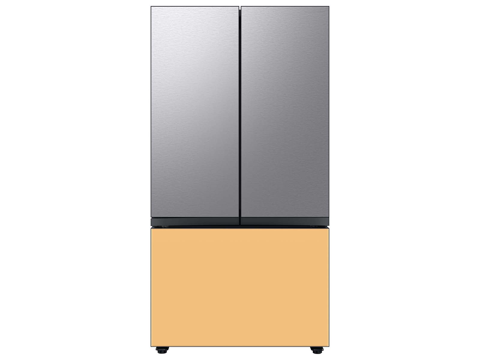 RAF36DB312 by Samsung - Bespoke 3-Door French Door Refrigerator Panel in  White Glass - Bottom Panel