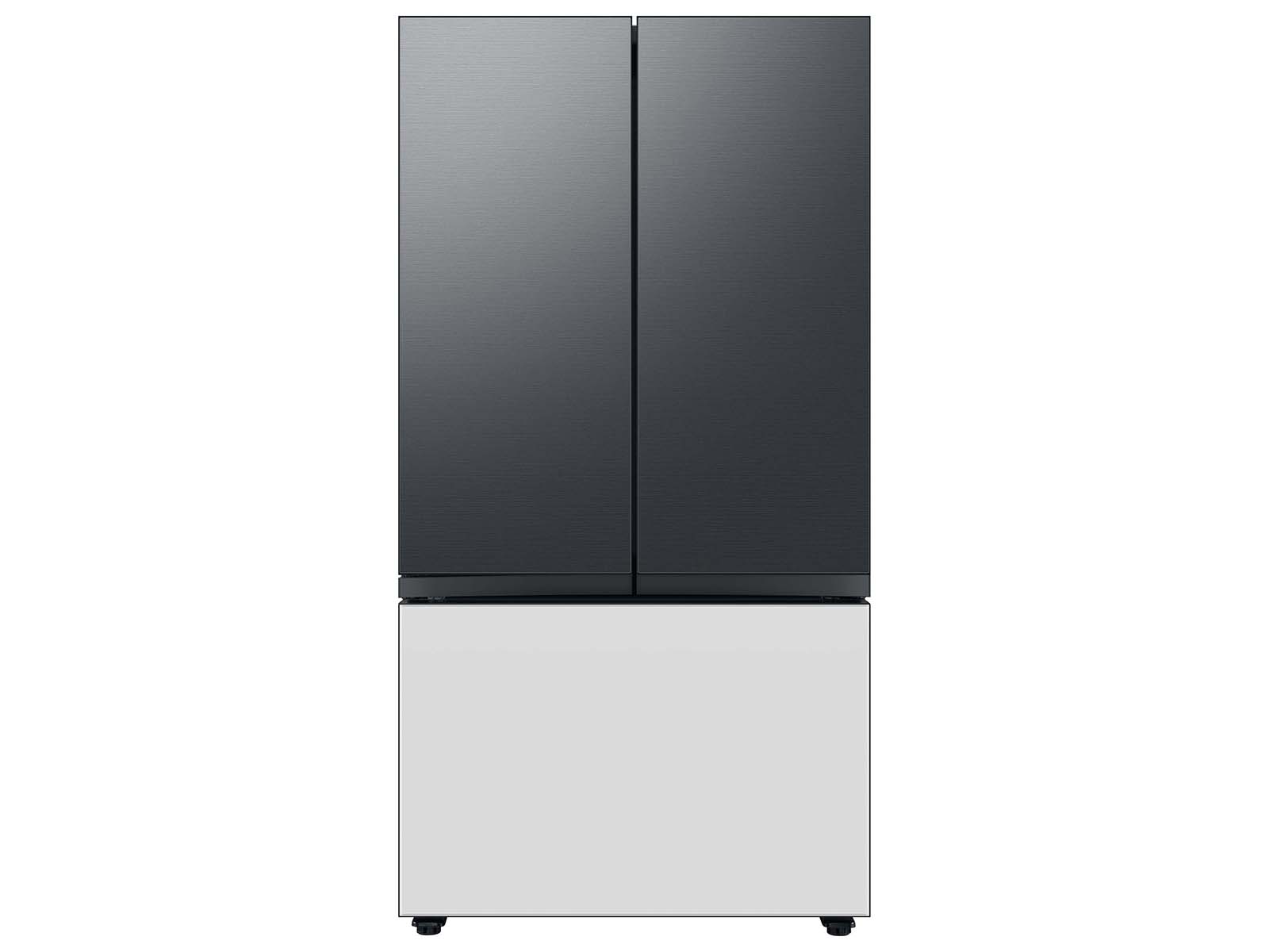 Thumbnail image of Bespoke 3-Door French Door Refrigerator Panel in Matte Black Steel - Top Panel