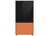 Thumbnail image of Bespoke 3-Door French Door Refrigerator Panel in Charcoal Glass - Top Panel