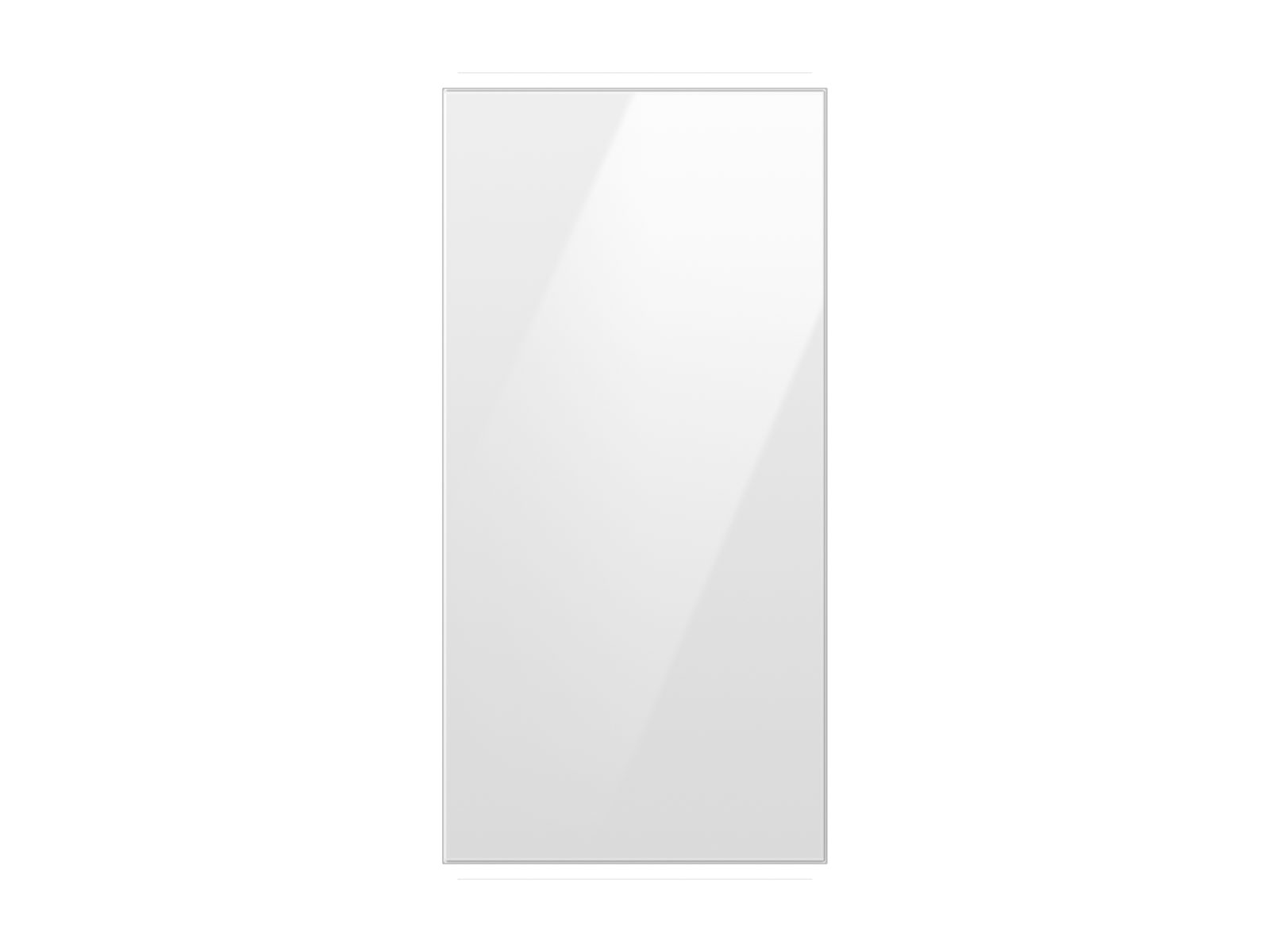 Photos - Fridge Samsung Bespoke 4-Door French Door Refrigerator Panel in White Glass - Top 