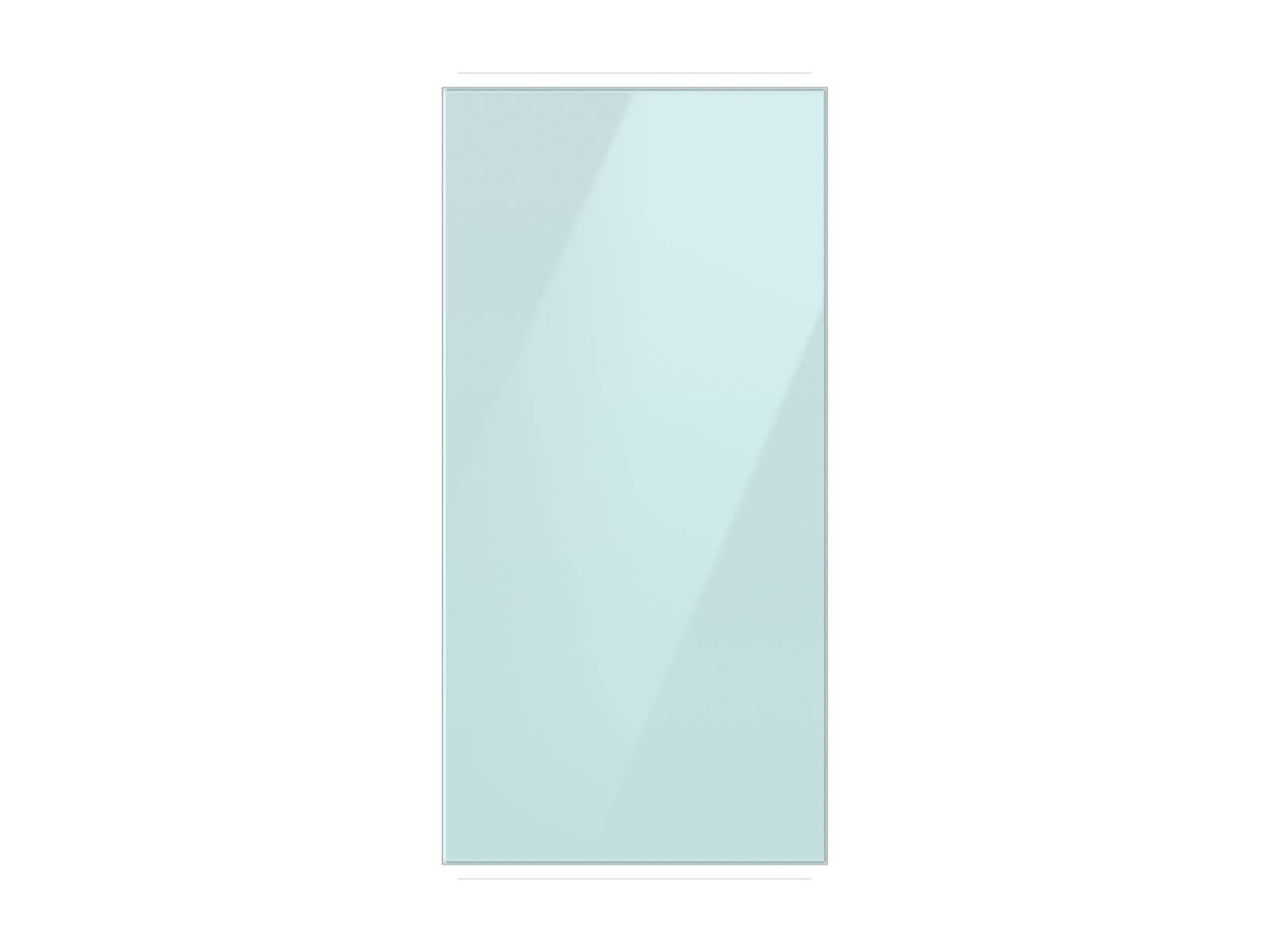 Thumbnail image of Bespoke 4-Door French Door Refrigerator Panel in Morning Blue Glass - Top Panel