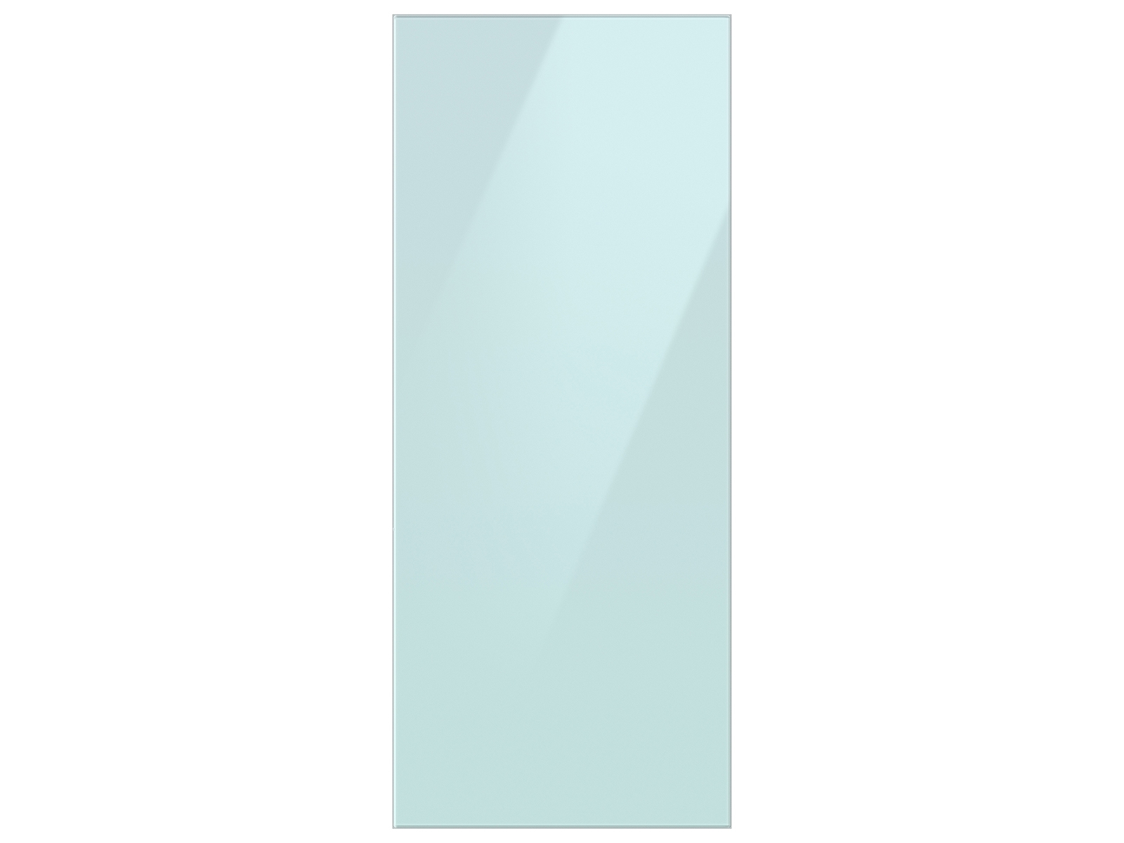 Thumbnail image of Bespoke 3-Door French Door Refrigerator Panel in Morning Blue Glass - Top Panel