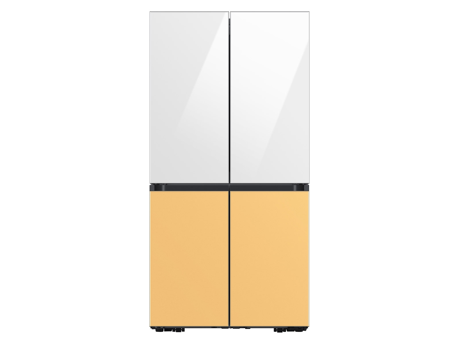 Thumbnail image of Bespoke 4-Door Flex™ Refrigerator Panel in Sunrise Yellow Glass - Bottom Panel