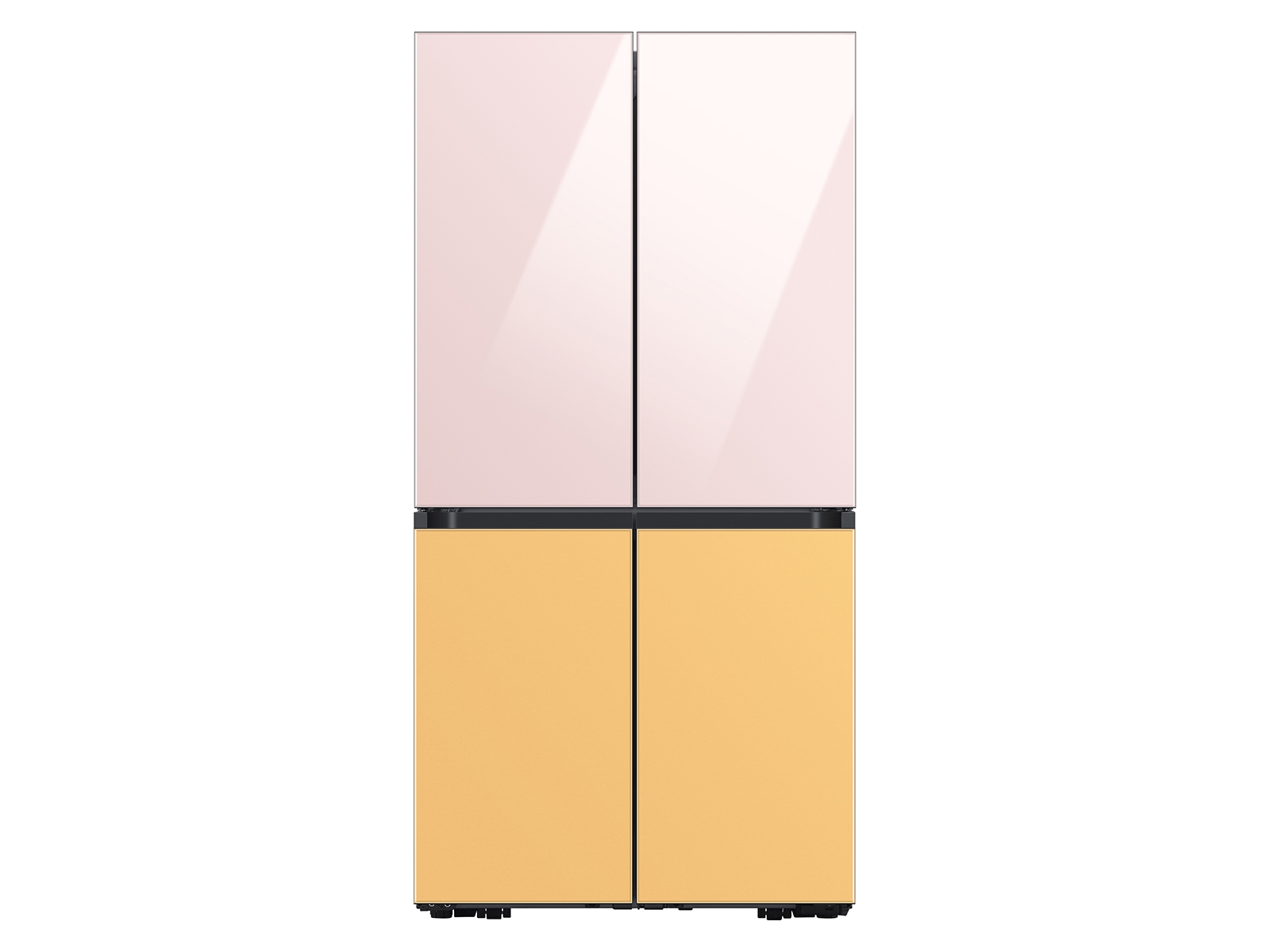 Thumbnail image of Bespoke 4-Door Flex&trade; Refrigerator Panel in Sunrise Yellow Glass - Bottom Panel