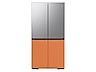 Thumbnail image of Bespoke 4-Door Flex™ Refrigerator Panel in Clementine Glass - Bottom Panel