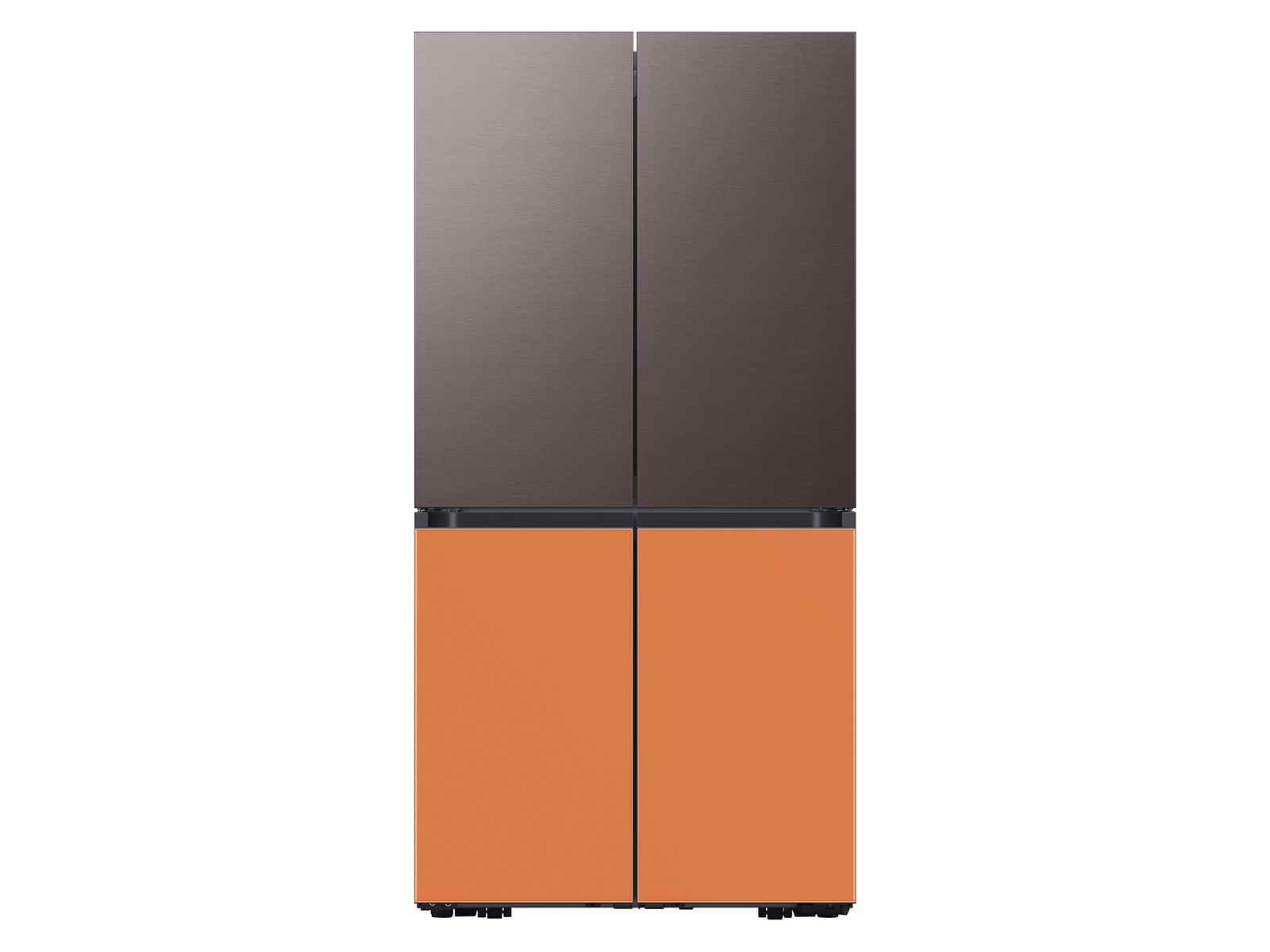 Thumbnail image of Bespoke 4-Door Flex™ Refrigerator Panel in Clementine Glass - Bottom Panel